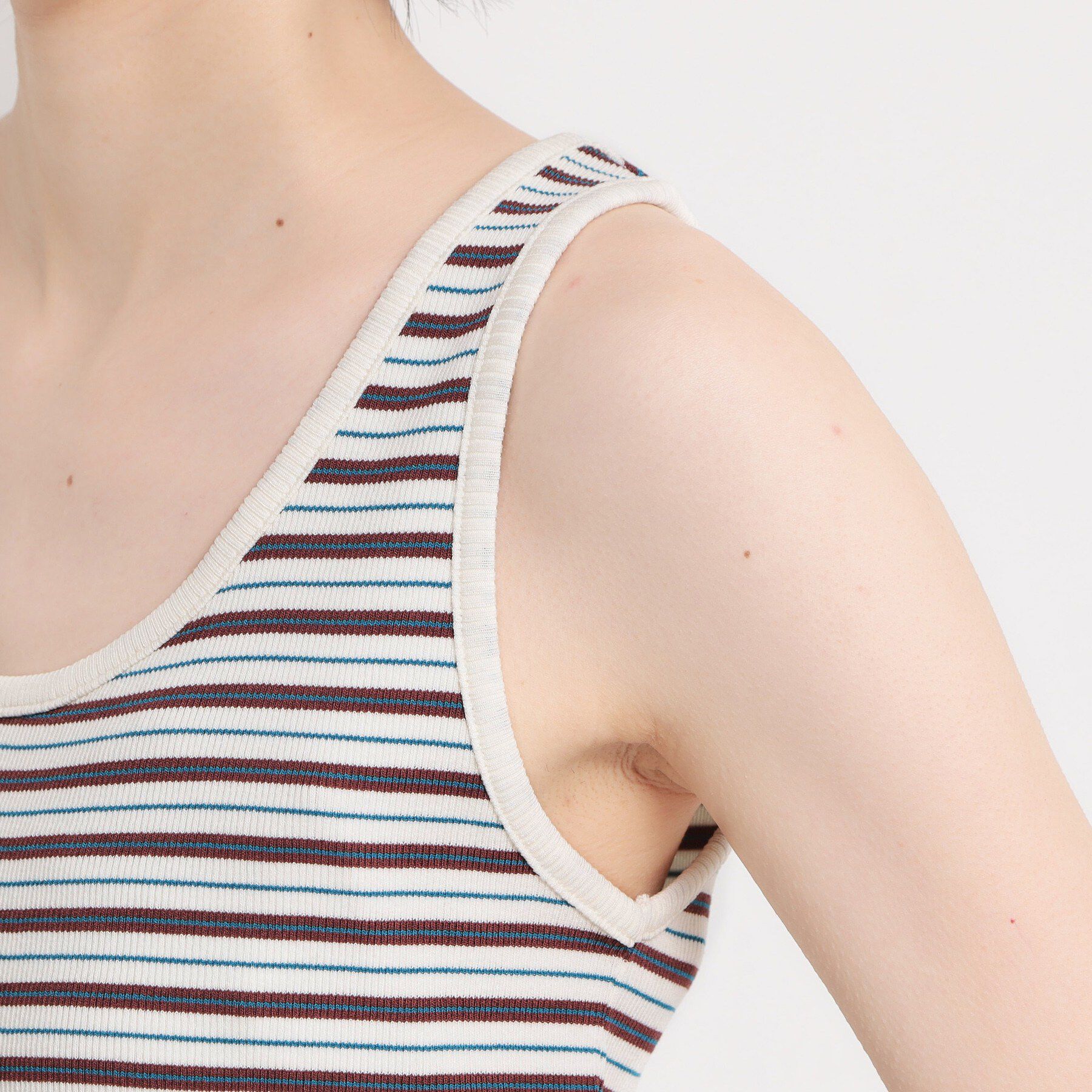 THE SHOP TK「マルチボーダーニットソータンク」|キャミソール|