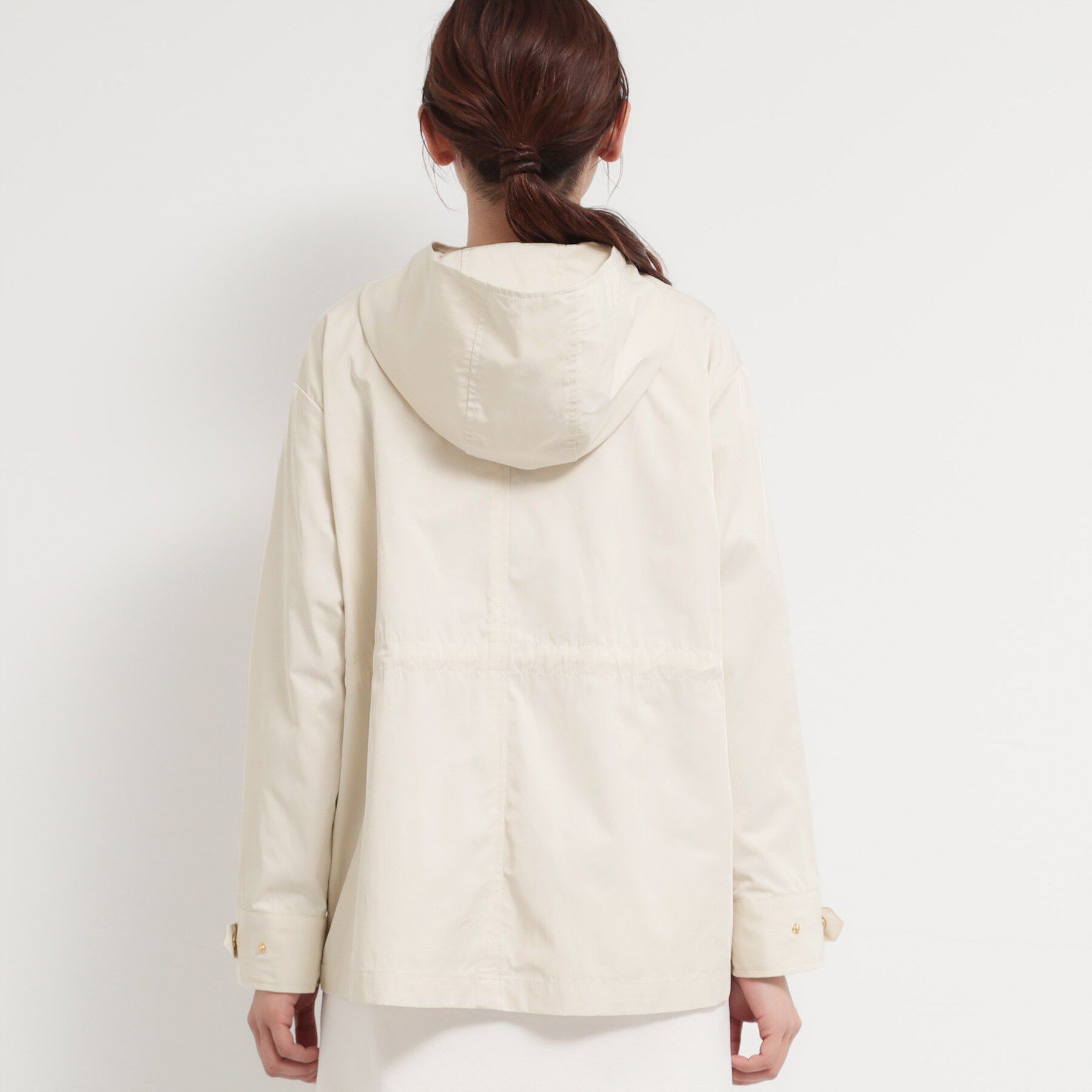 THE SHOP TK「【ウエスト調節可能ですっきり見え】フーデットブルゾン/洗える」|ブルゾン・スタジャン|