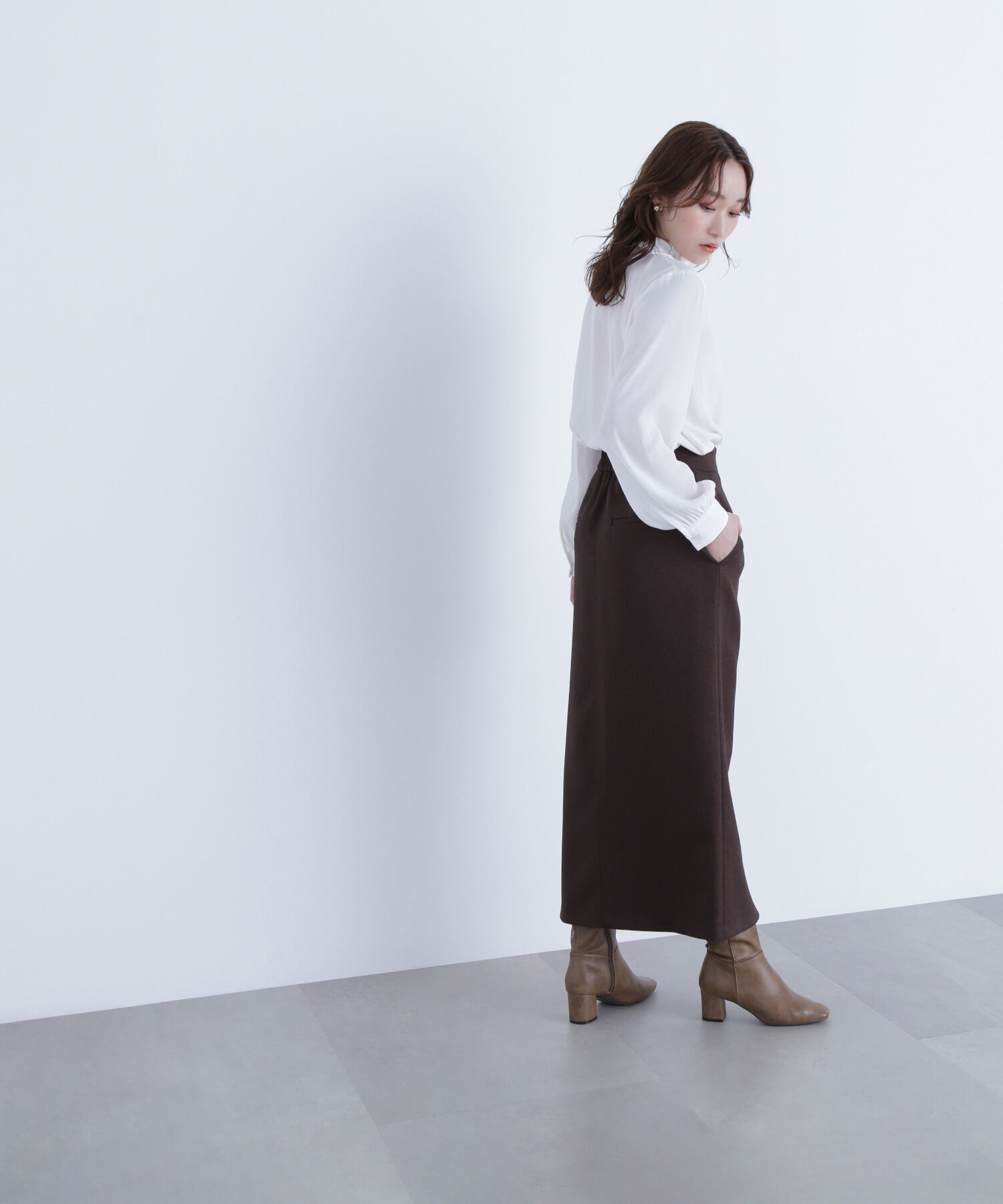  「フリルネックリボンブラウス」|シャツ・ブラウス|