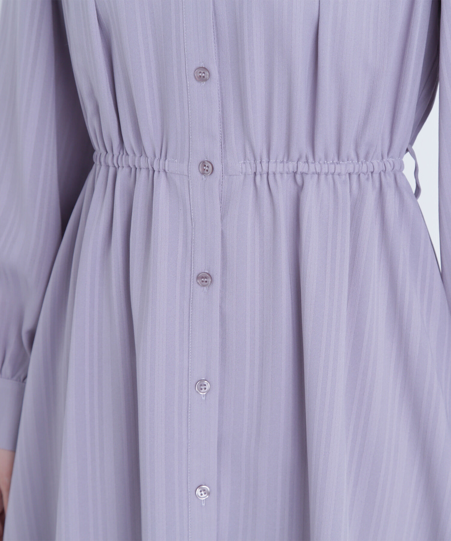  「ベルテッドシャドーストライプワンピース」|ワンピース|