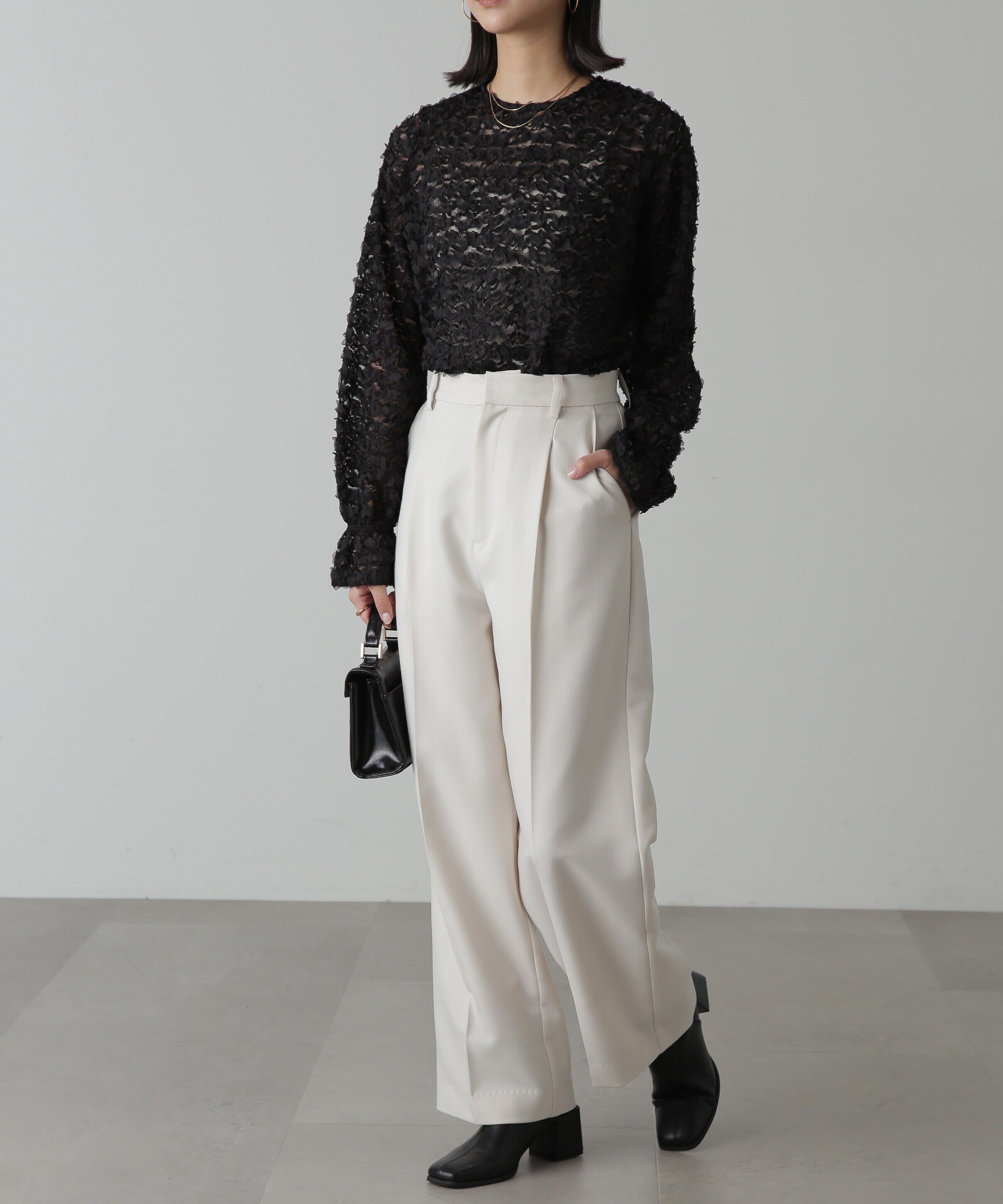  「レースフリルブラウス」|シャツ・ブラウス|