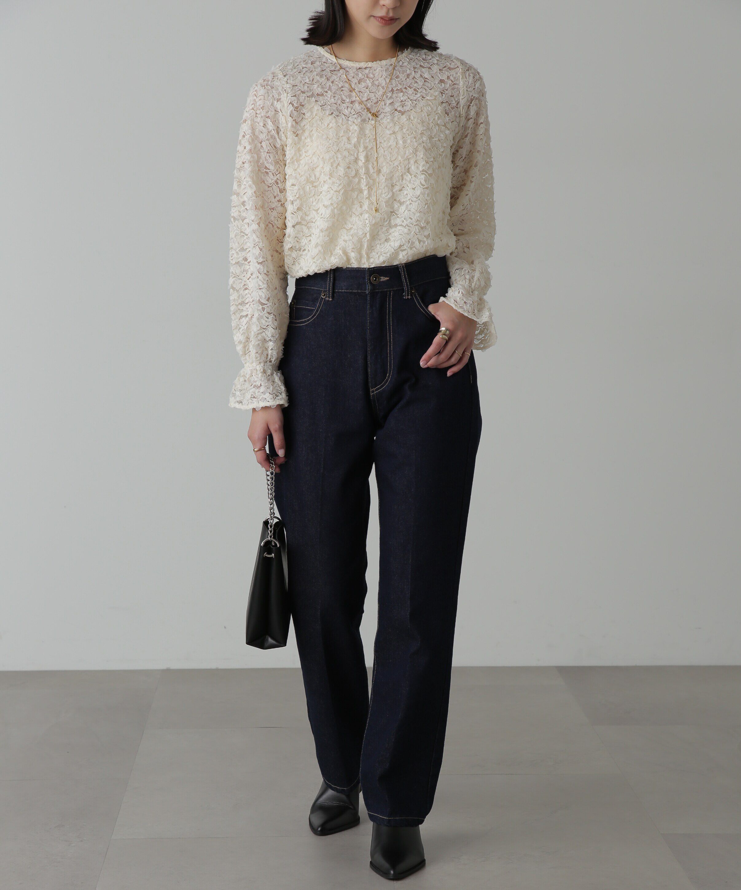  「レースフリルブラウス」|シャツ・ブラウス|