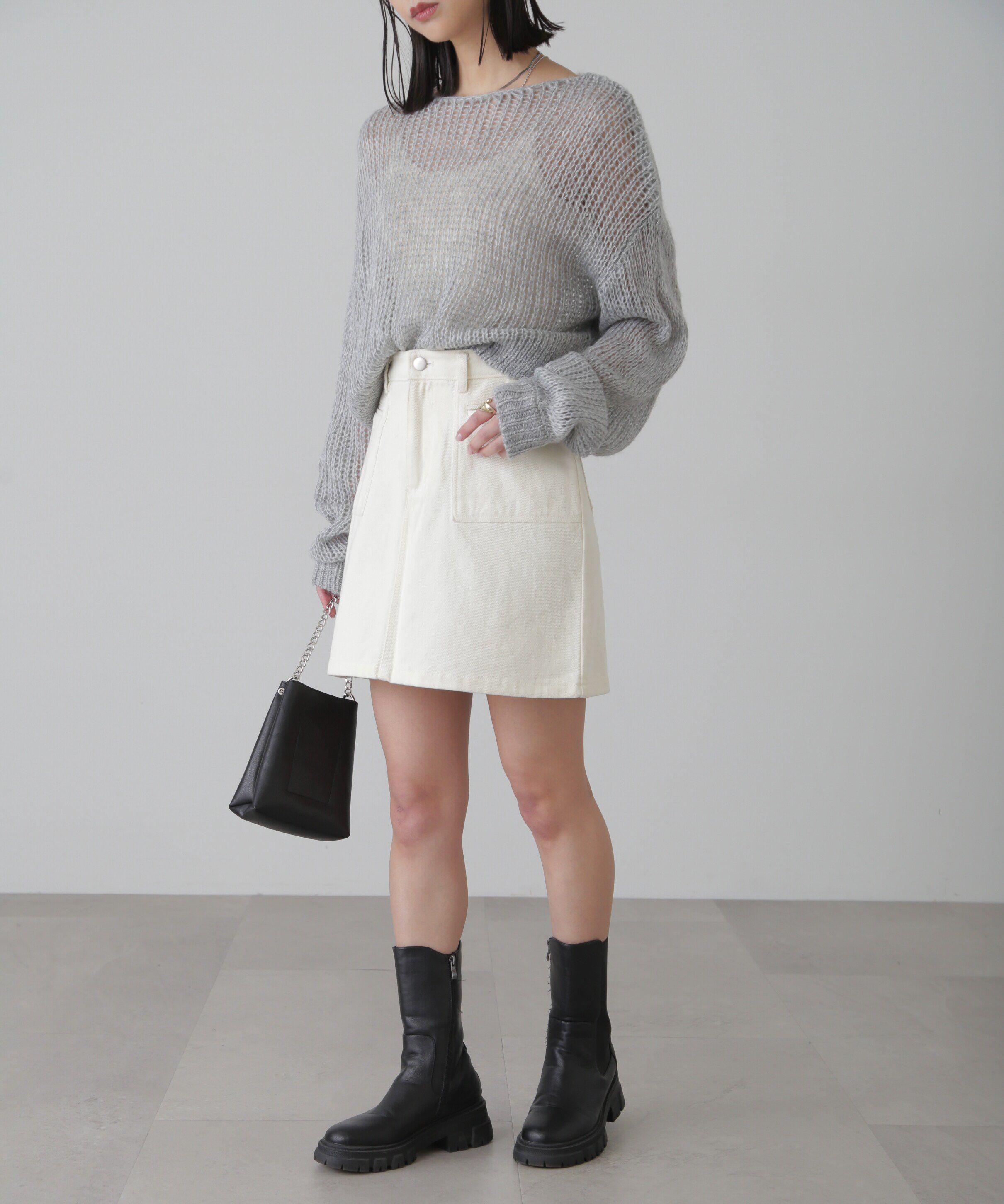  「シアーモヘヤライクニット」|ニット・セーター|