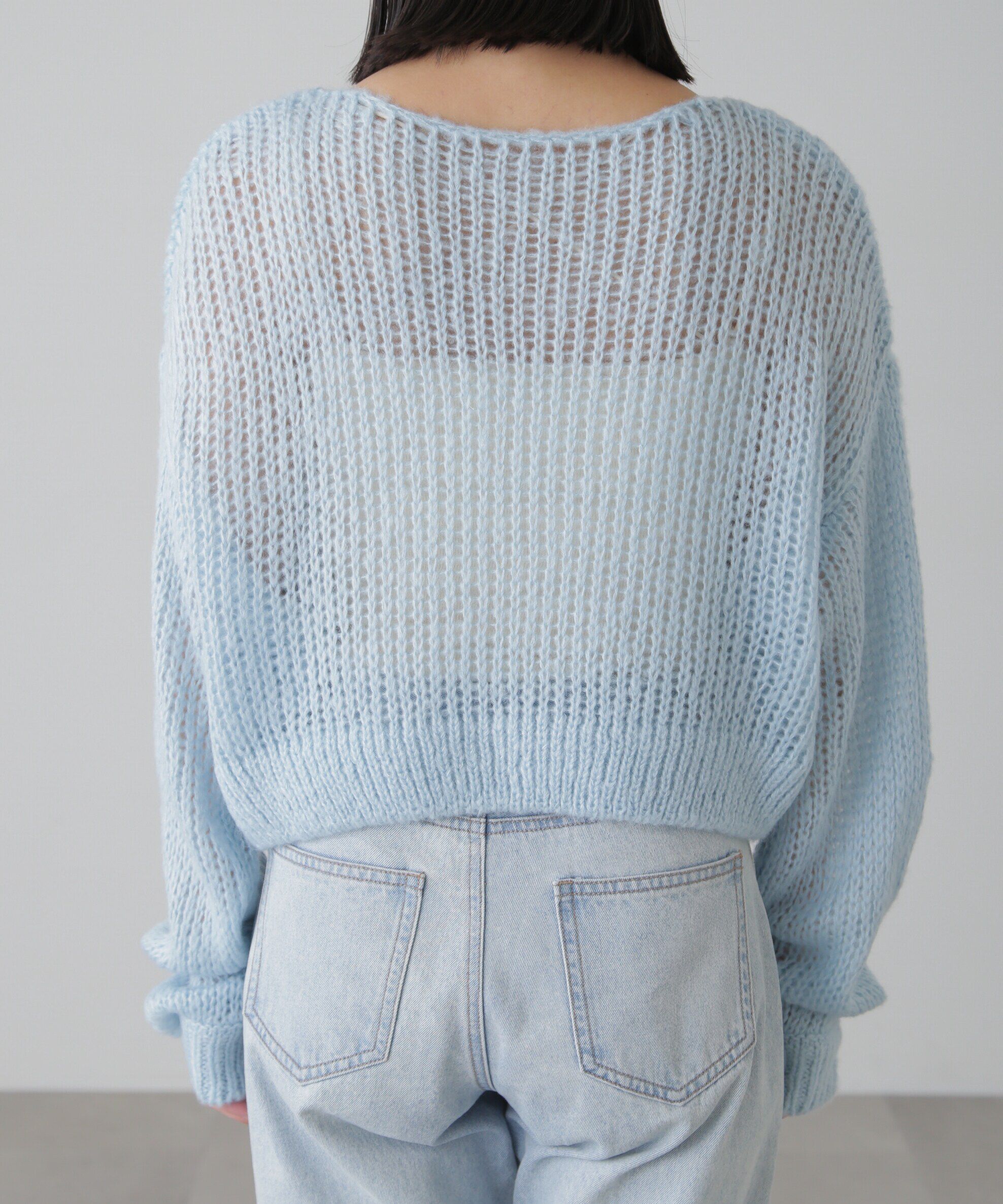  「シアーモヘヤライクニット」|ニット・セーター|