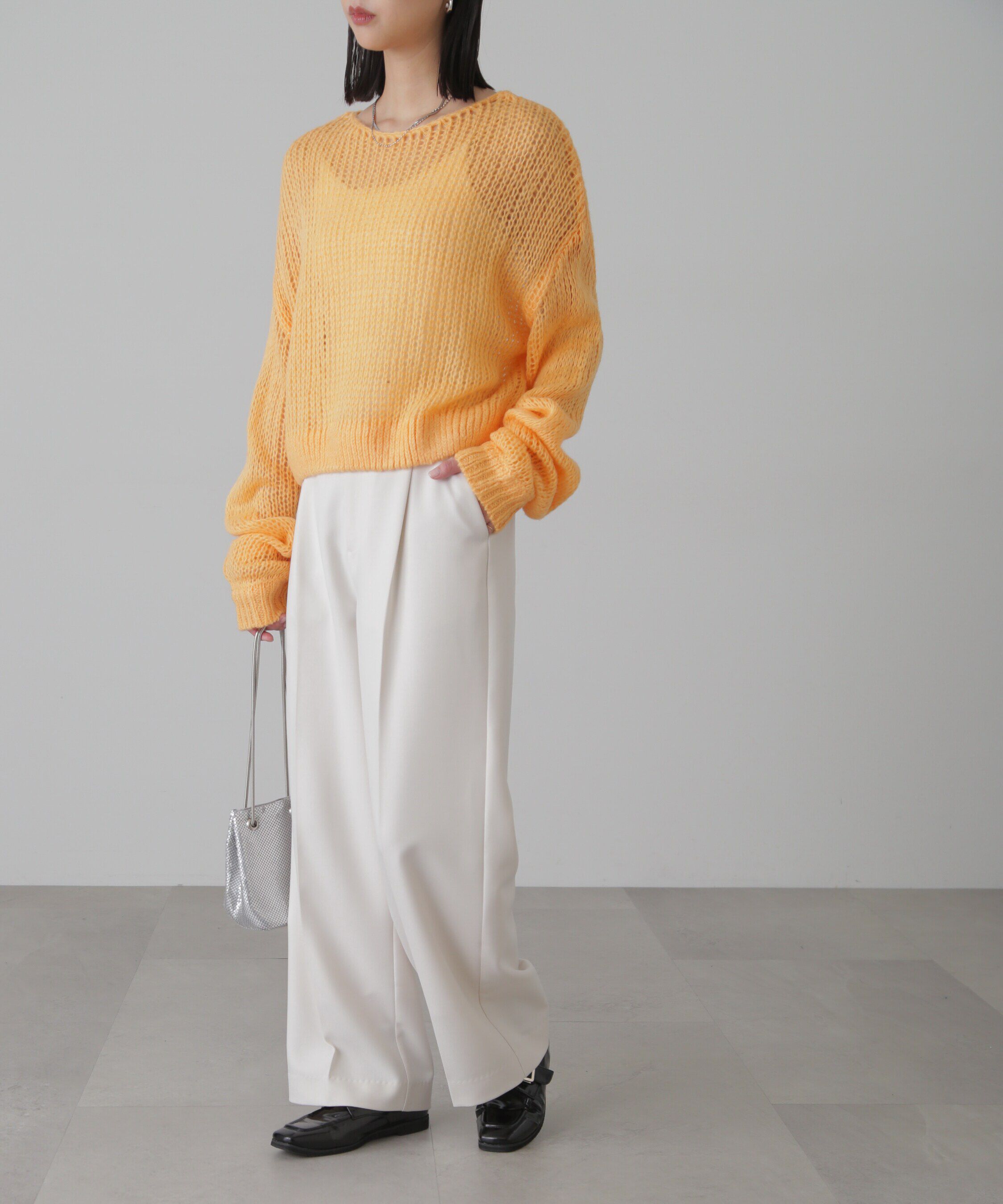  「シアーモヘヤライクニット」|ニット・セーター|