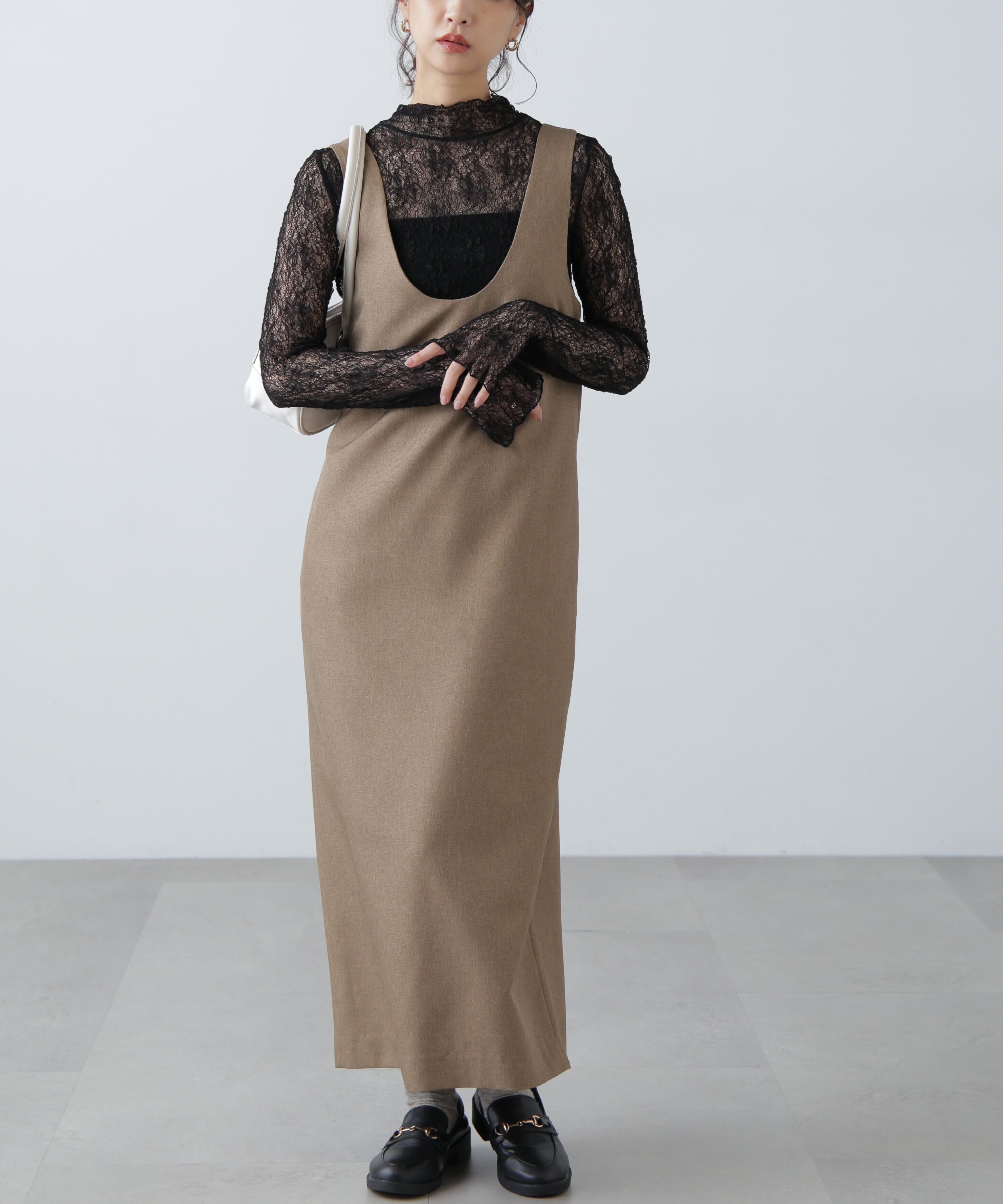  「レースハイネックカットソー」|Tシャツ・カットソー|