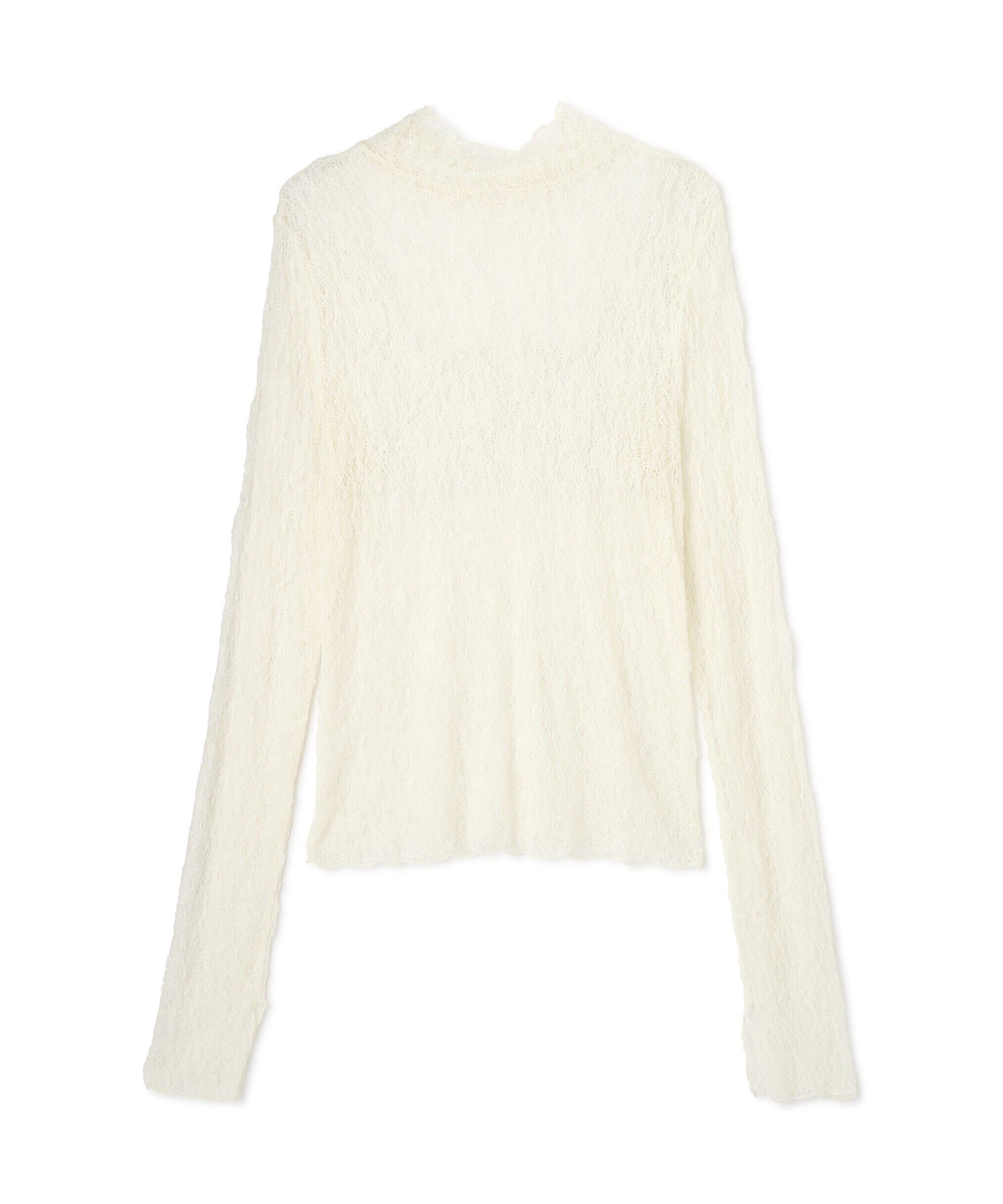  「レースハイネックカットソー」|Tシャツ・カットソー|