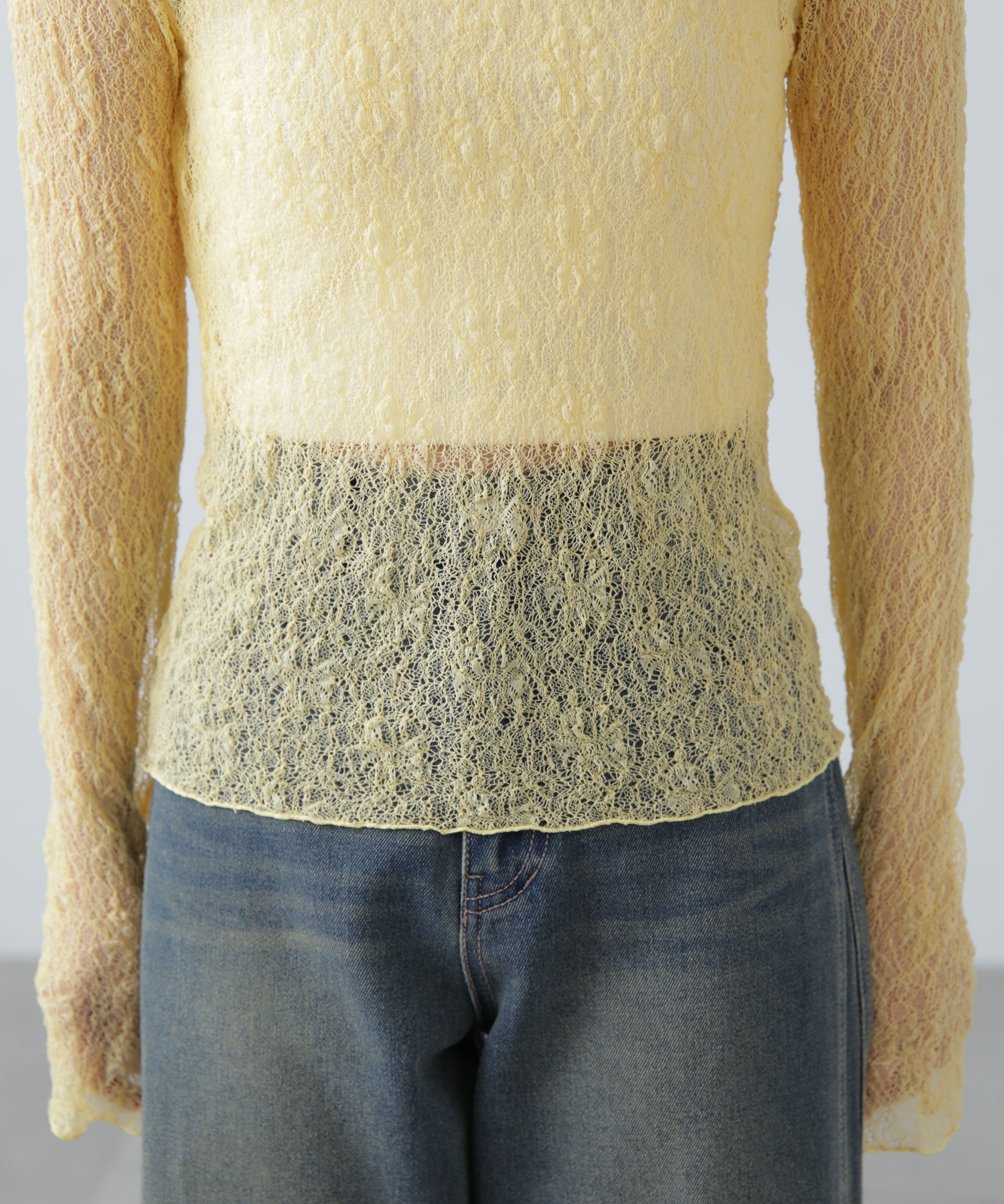  「レースハイネックカットソー」|Tシャツ・カットソー|