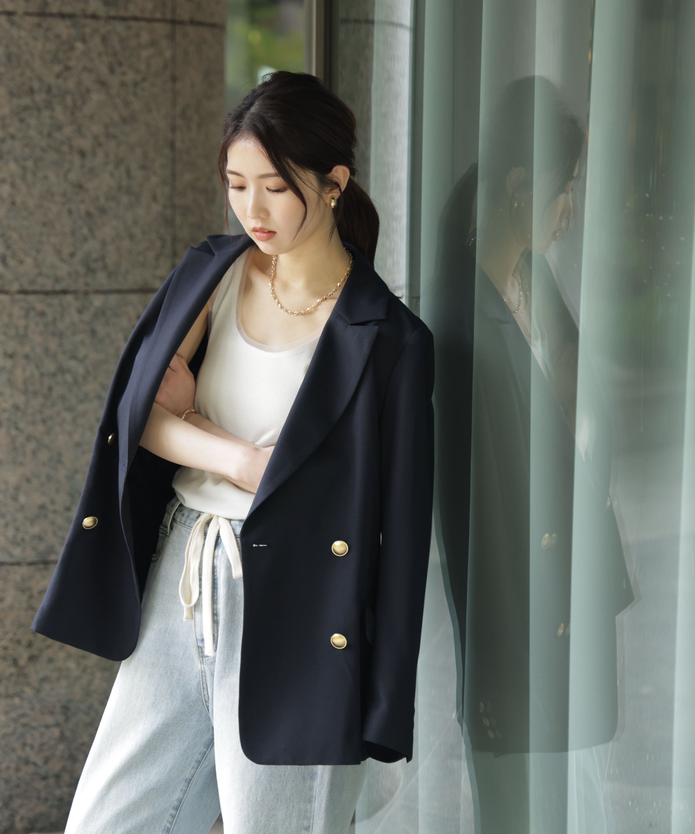  「金ボタンダブルブレストジャケット」|その他|