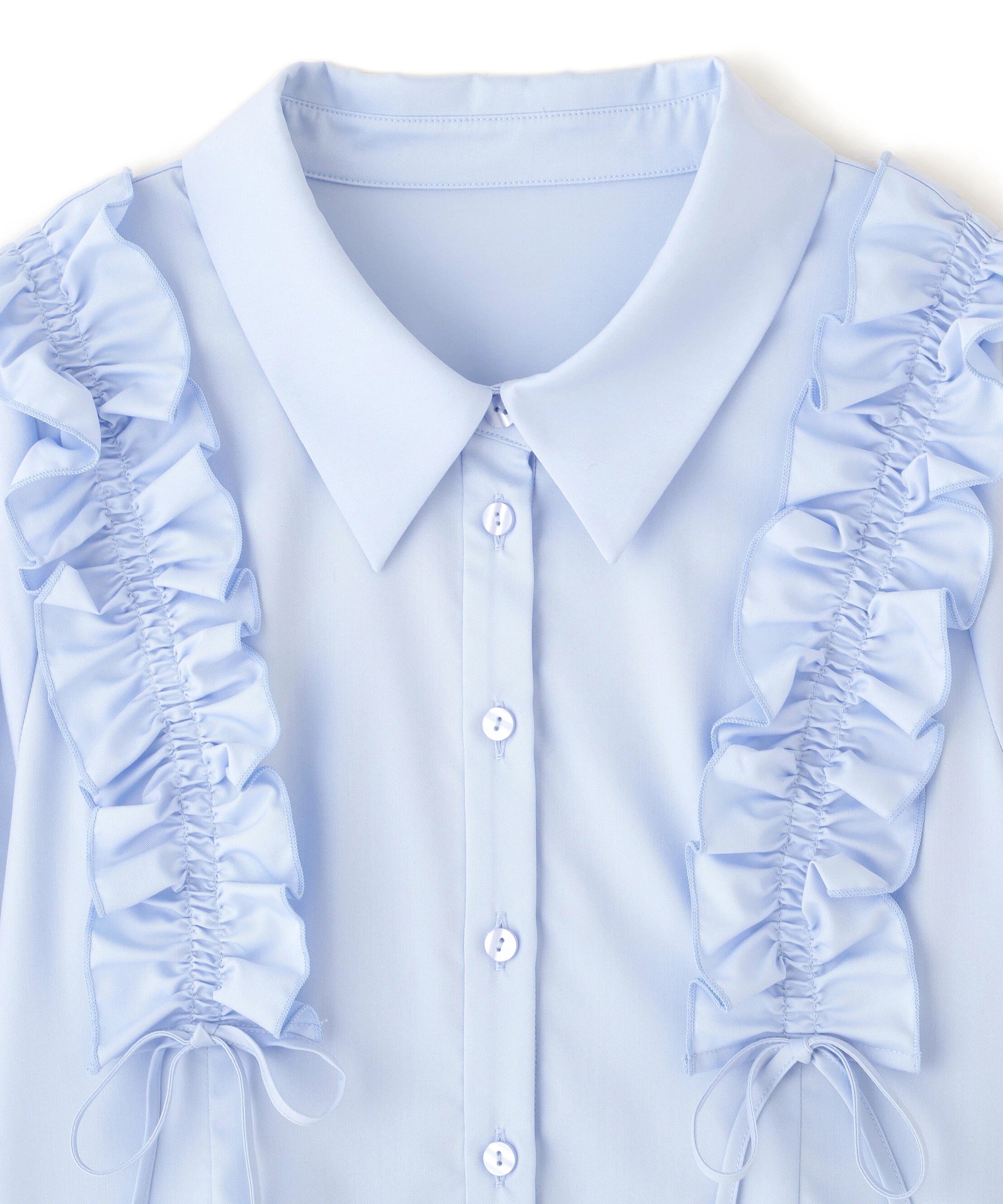  「ショルダーフリルブラウス」|シャツ・ブラウス|