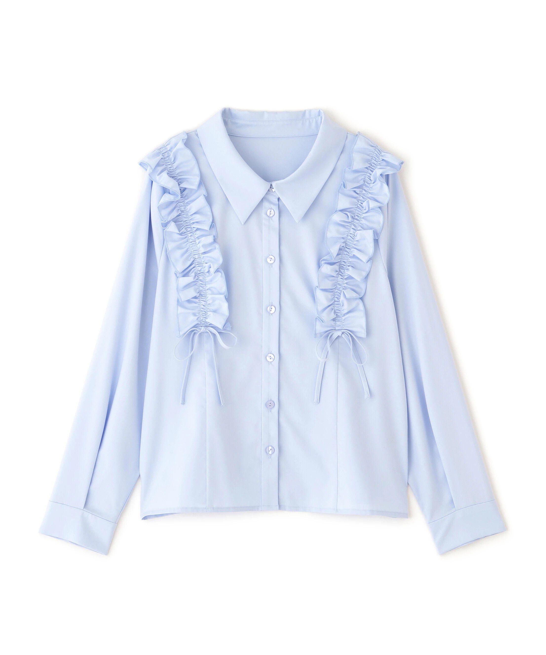  「ショルダーフリルブラウス」|シャツ・ブラウス|