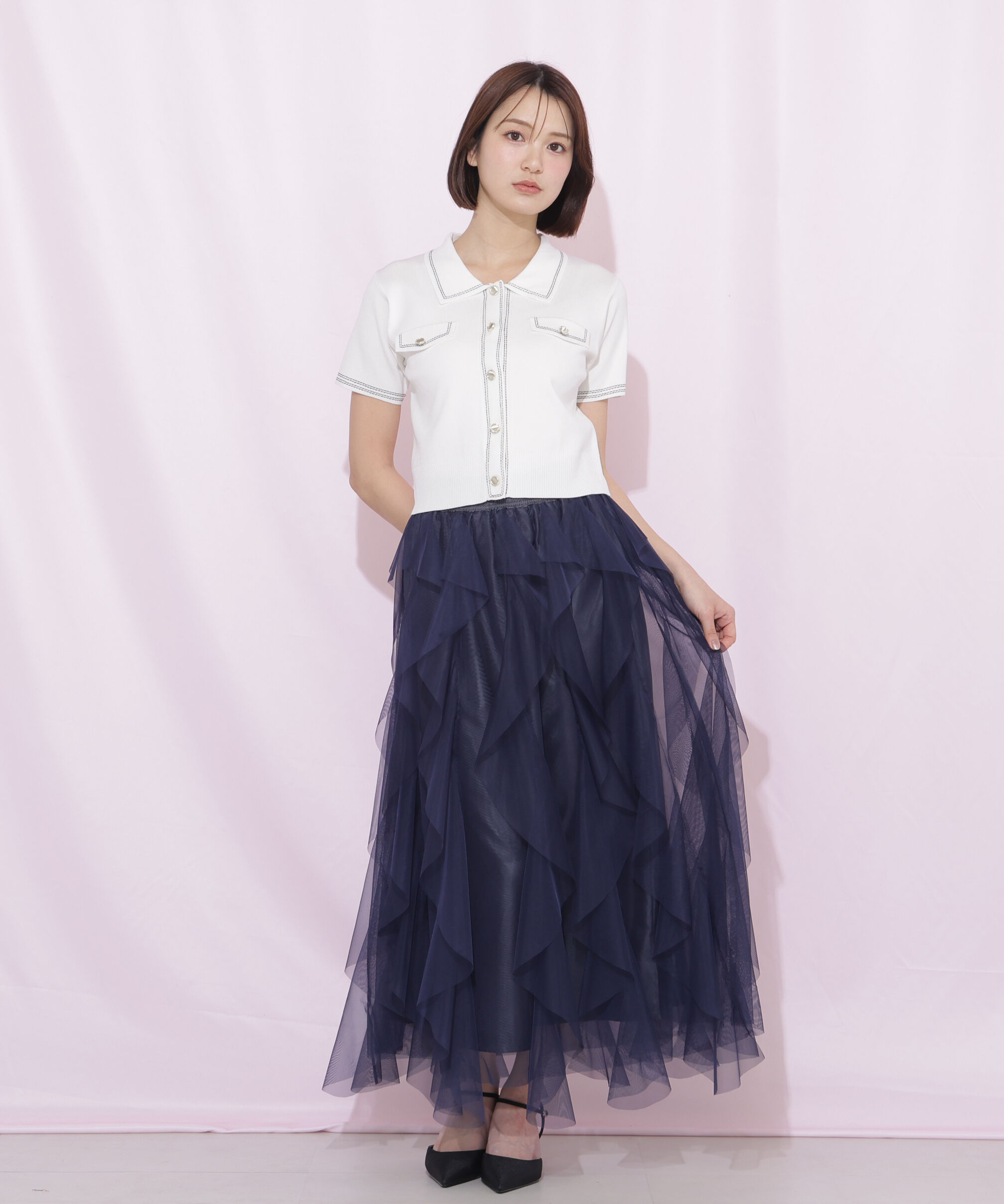  「ステッチポロニット」|ニット・セーター|