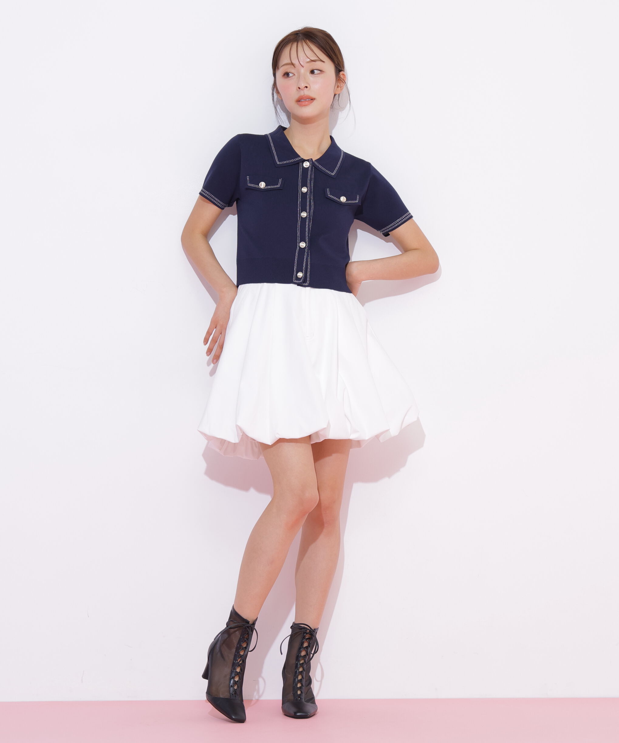  「ステッチポロニット」|ニット・セーター|