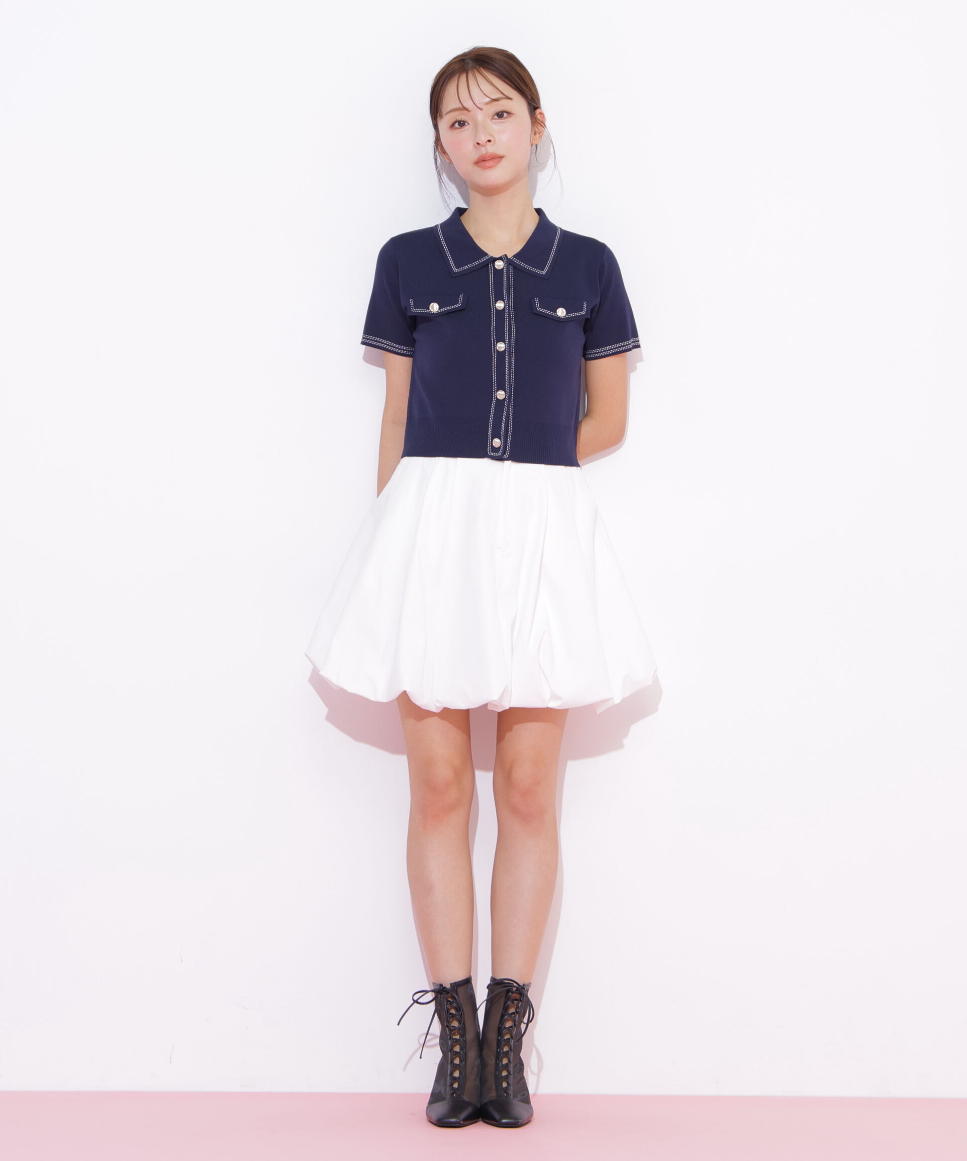  「ステッチポロニット」|ニット・セーター|