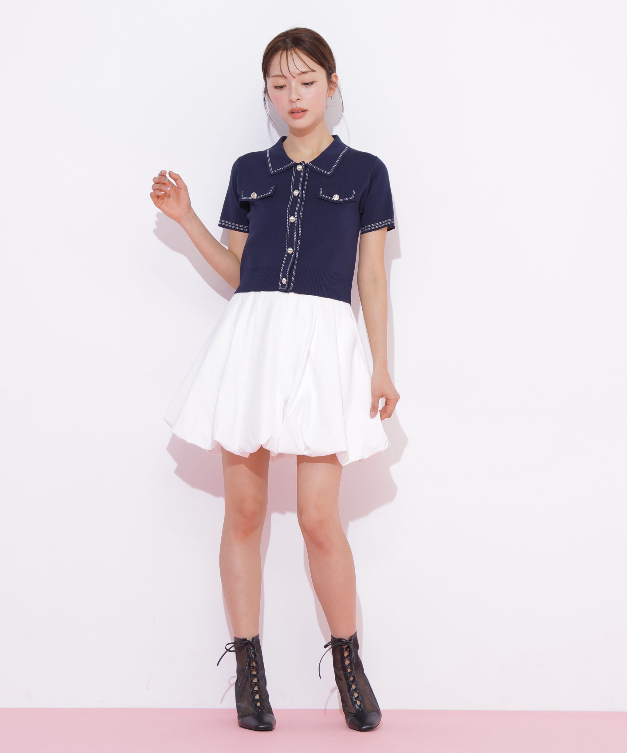  「ステッチポロニット」|ニット・セーター|