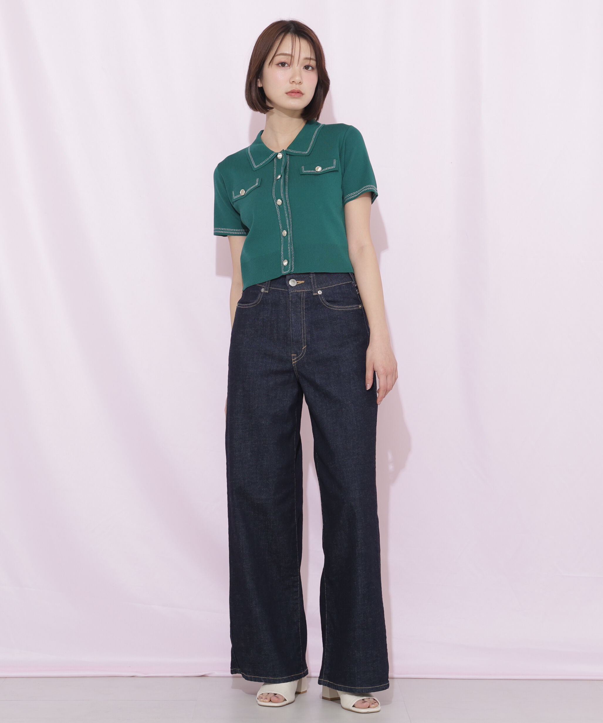  「ステッチポロニット」|ニット・セーター|