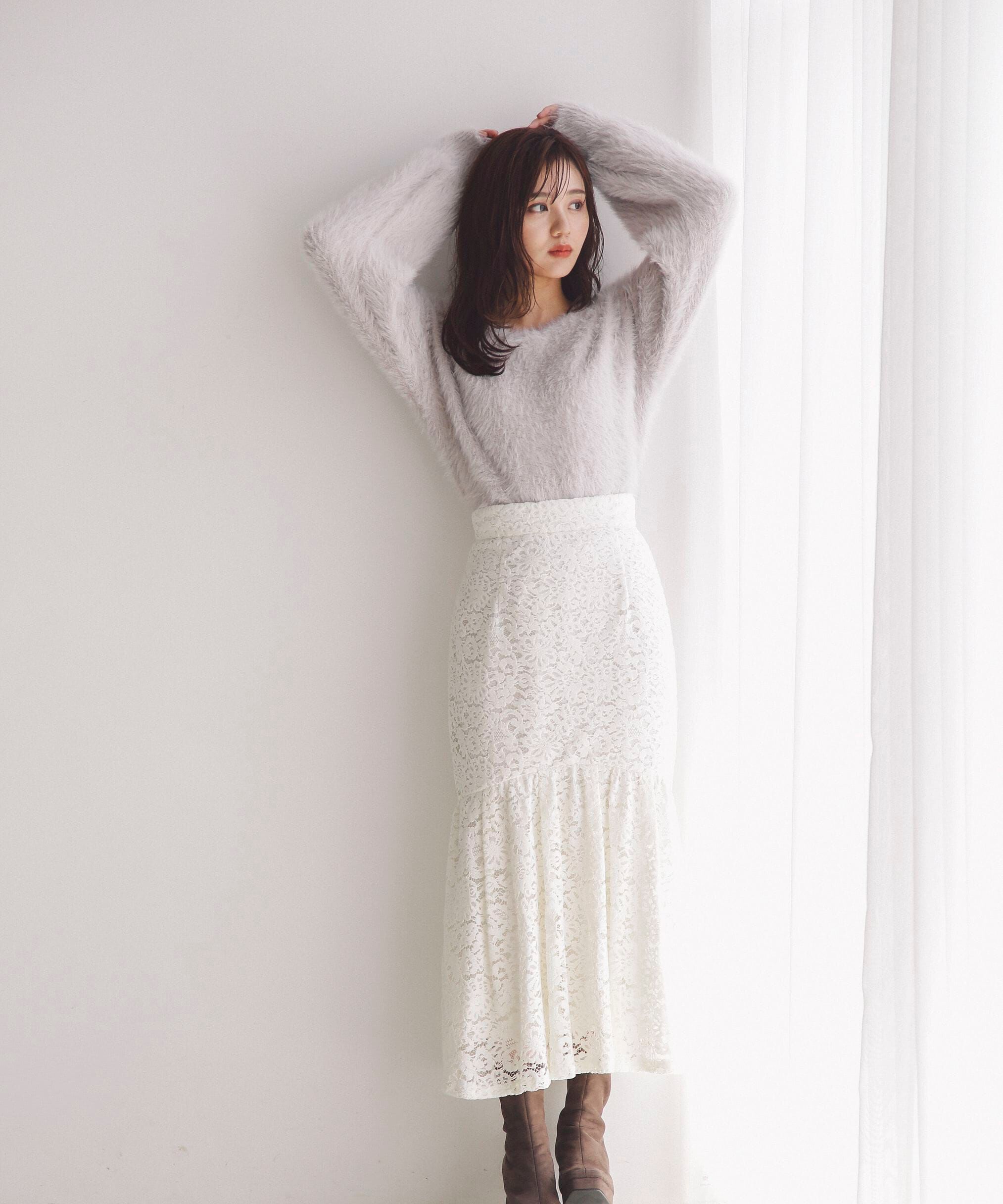 PROPORTION BODY DRESSING「モールレースマーメイドスカート」|スカート|