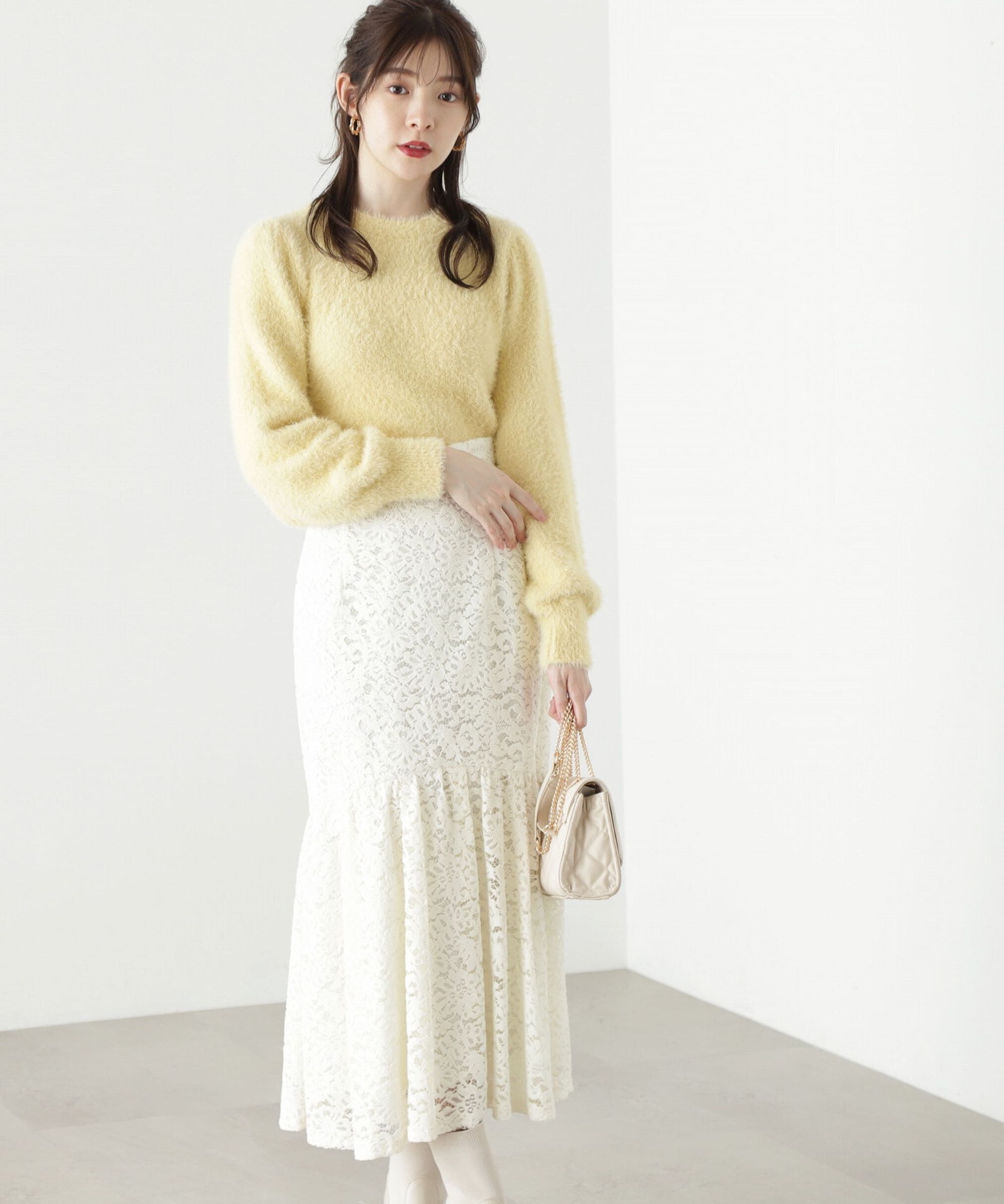 PROPORTION BODY DRESSING「モールレースマーメイドスカート」|スカート|