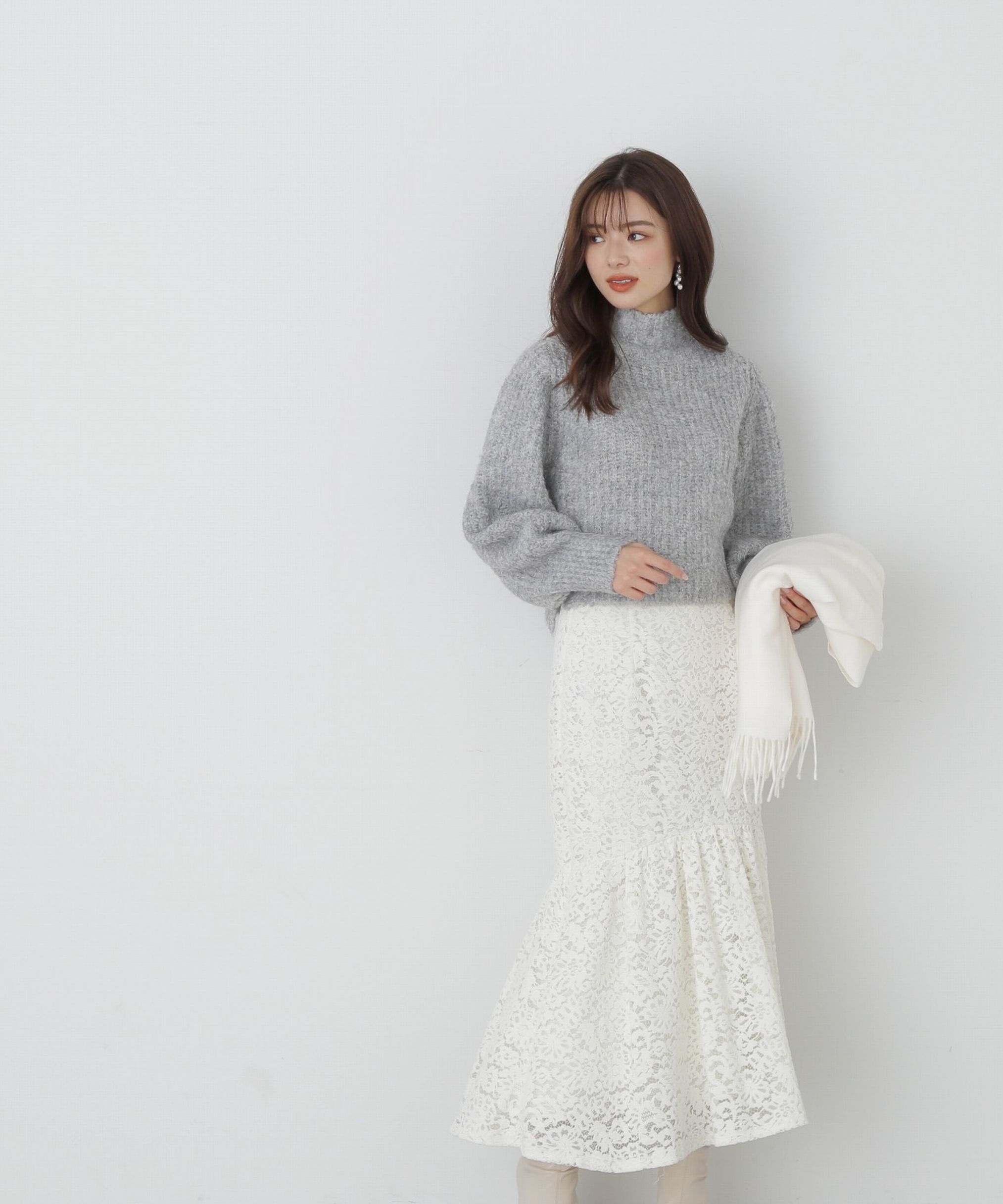 PROPORTION BODY DRESSING「モールレースマーメイドスカート」|スカート|