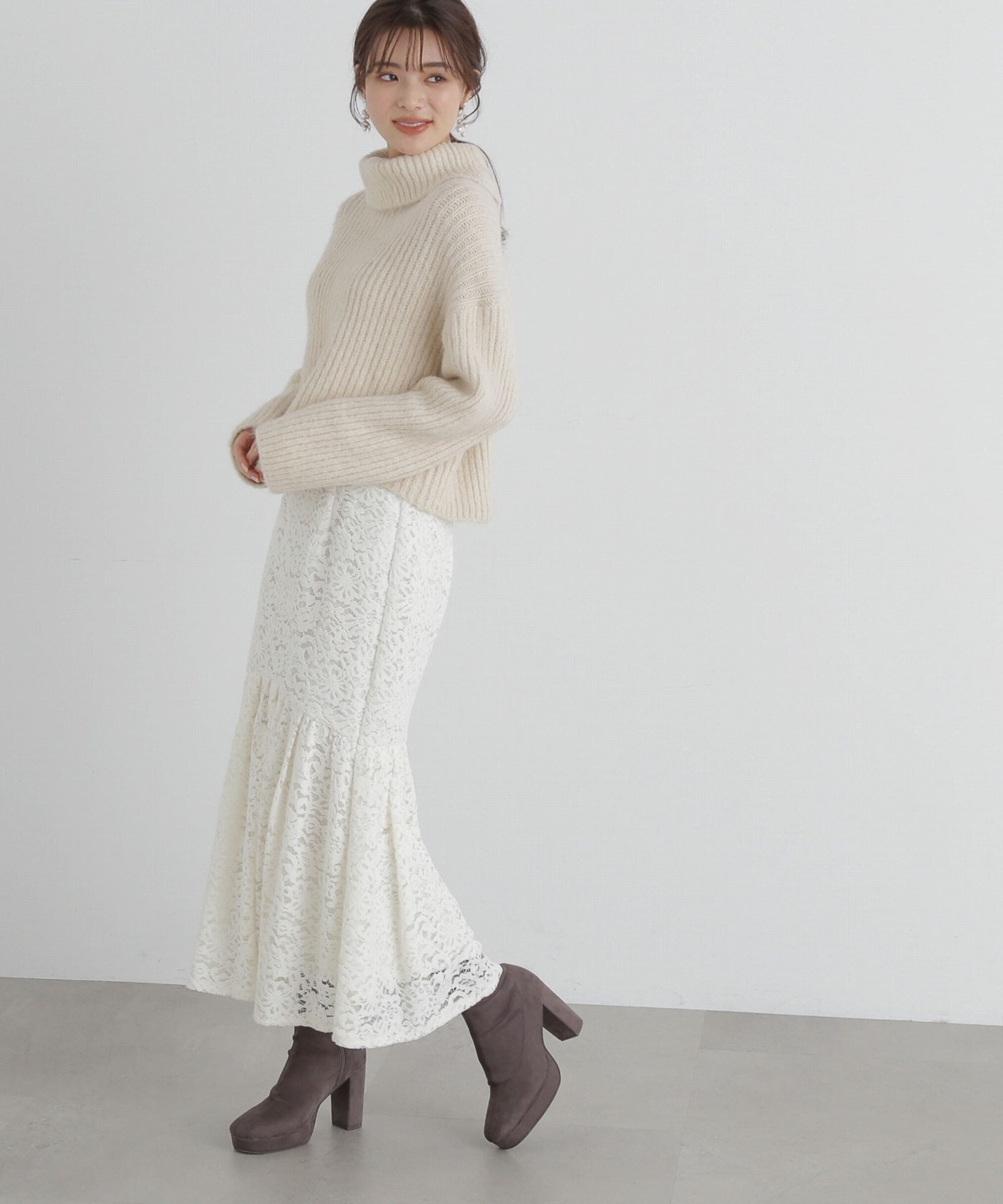 PROPORTION BODY DRESSING「モールレースマーメイドスカート」|スカート|