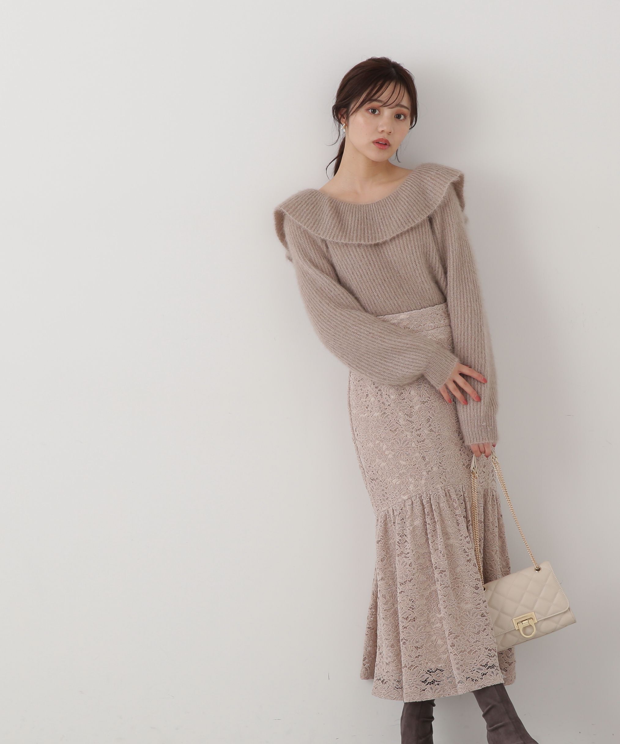 PROPORTION BODY DRESSING「モールレースマーメイドスカート」|スカート|