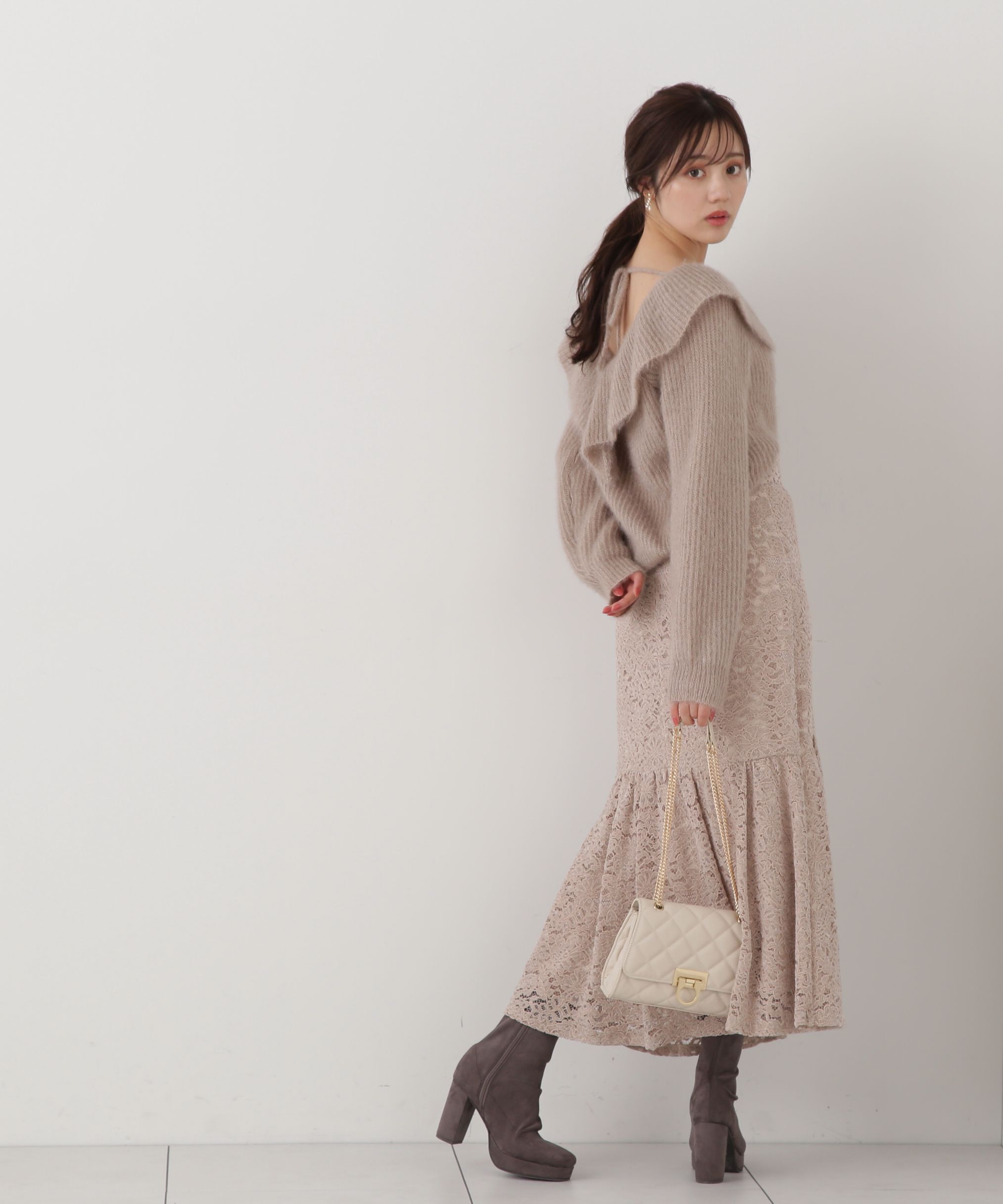 PROPORTION BODY DRESSING「モールレースマーメイドスカート」|スカート|