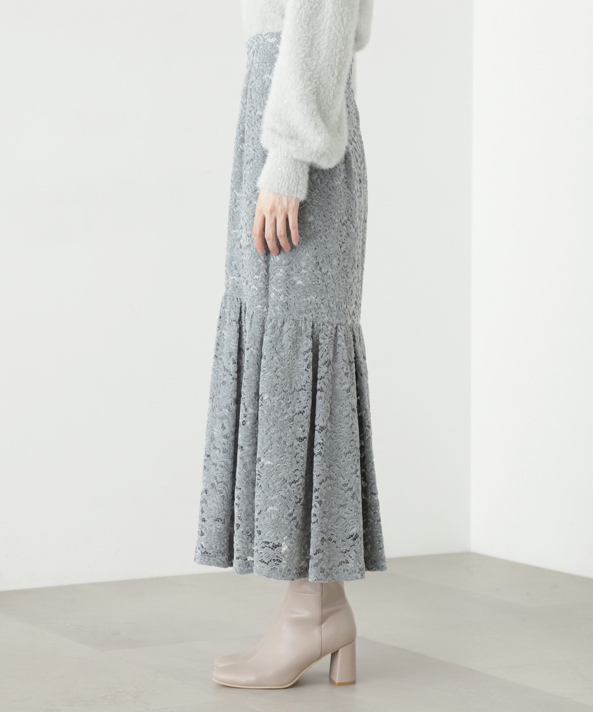 PROPORTION BODY DRESSING「モールレースマーメイドスカート」|スカート|