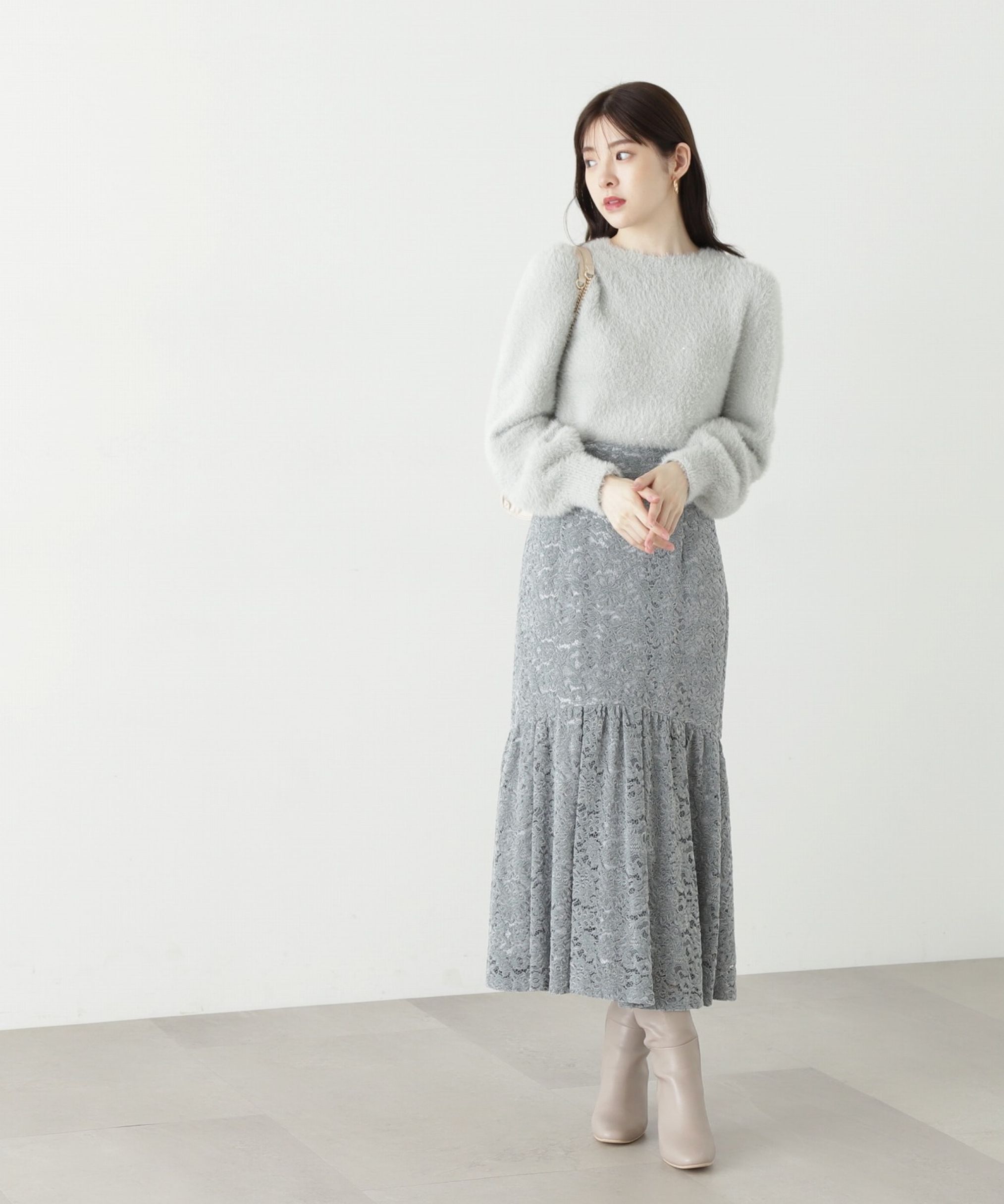 PROPORTION BODY DRESSING「モールレースマーメイドスカート」|スカート|