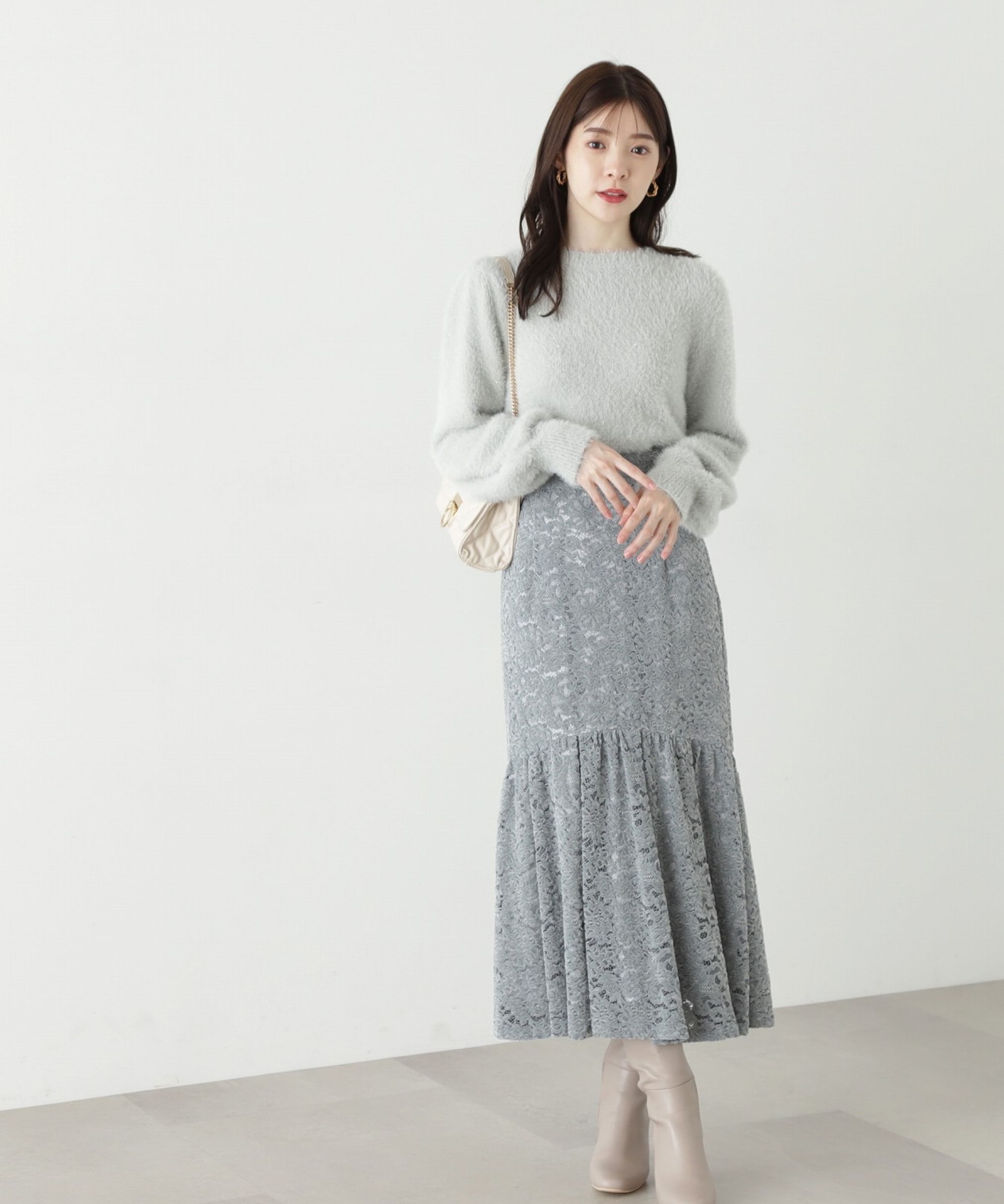 PROPORTION BODY DRESSING「モールレースマーメイドスカート」|スカート|