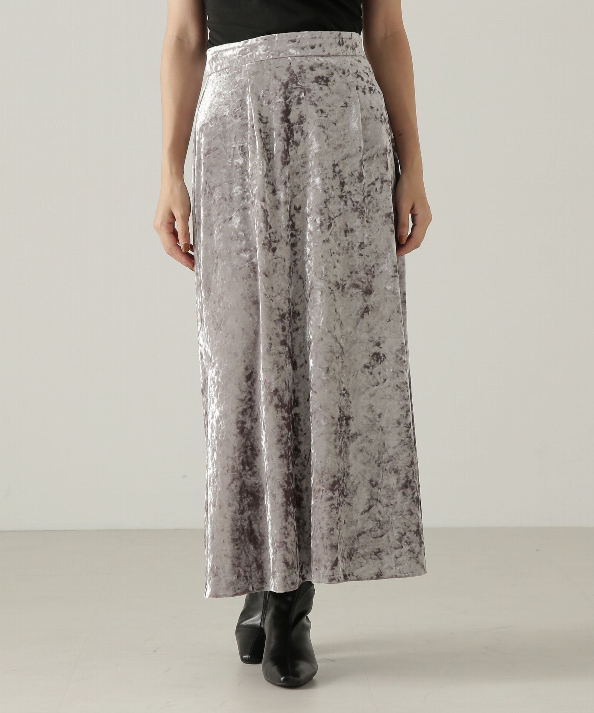 PROPORTION BODY DRESSING「ベロアロングスカート　24AW」|スカート|