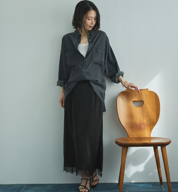 Doux archives「ソフトデニム２ＷＡＹシャツ／」|シャツ・ブラウス|