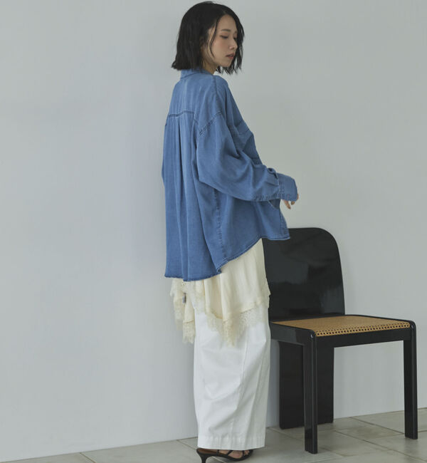 Doux archives「ソフトデニム２ＷＡＹシャツ／」|シャツ・ブラウス|