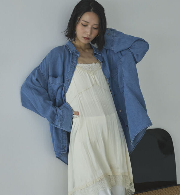 Doux archives「ソフトデニム２ＷＡＹシャツ／」|シャツ・ブラウス|