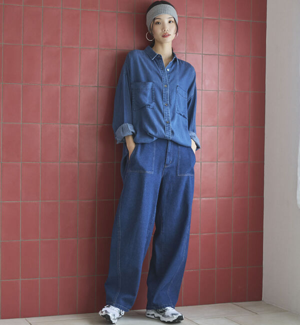 Doux archives「ソフトデニム２ＷＡＹシャツ／」|シャツ・ブラウス|