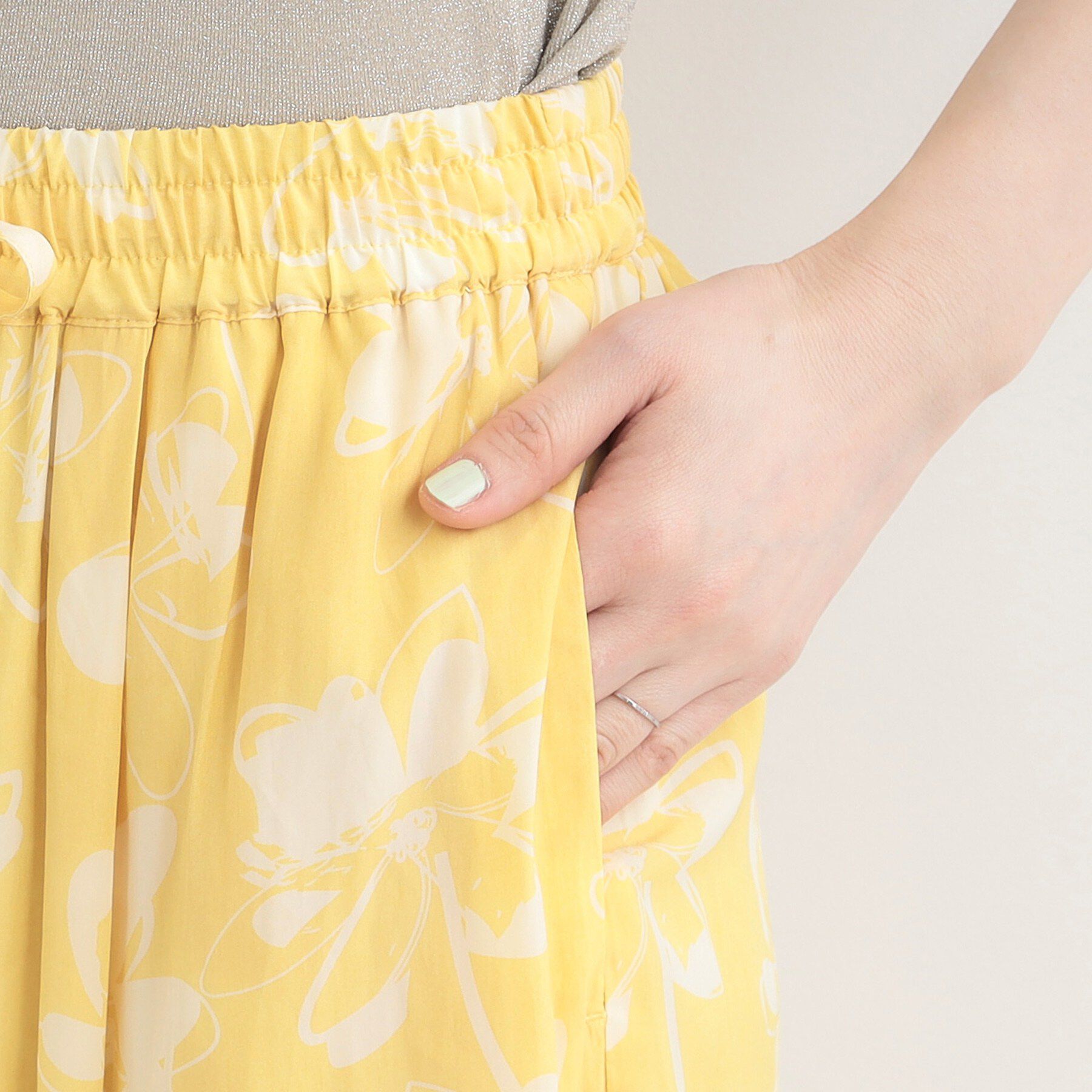 SHOO･LA･RUE「【選べる4柄/洗濯機可】さらっとしなやか　サテンワイドパンツ」|その他|