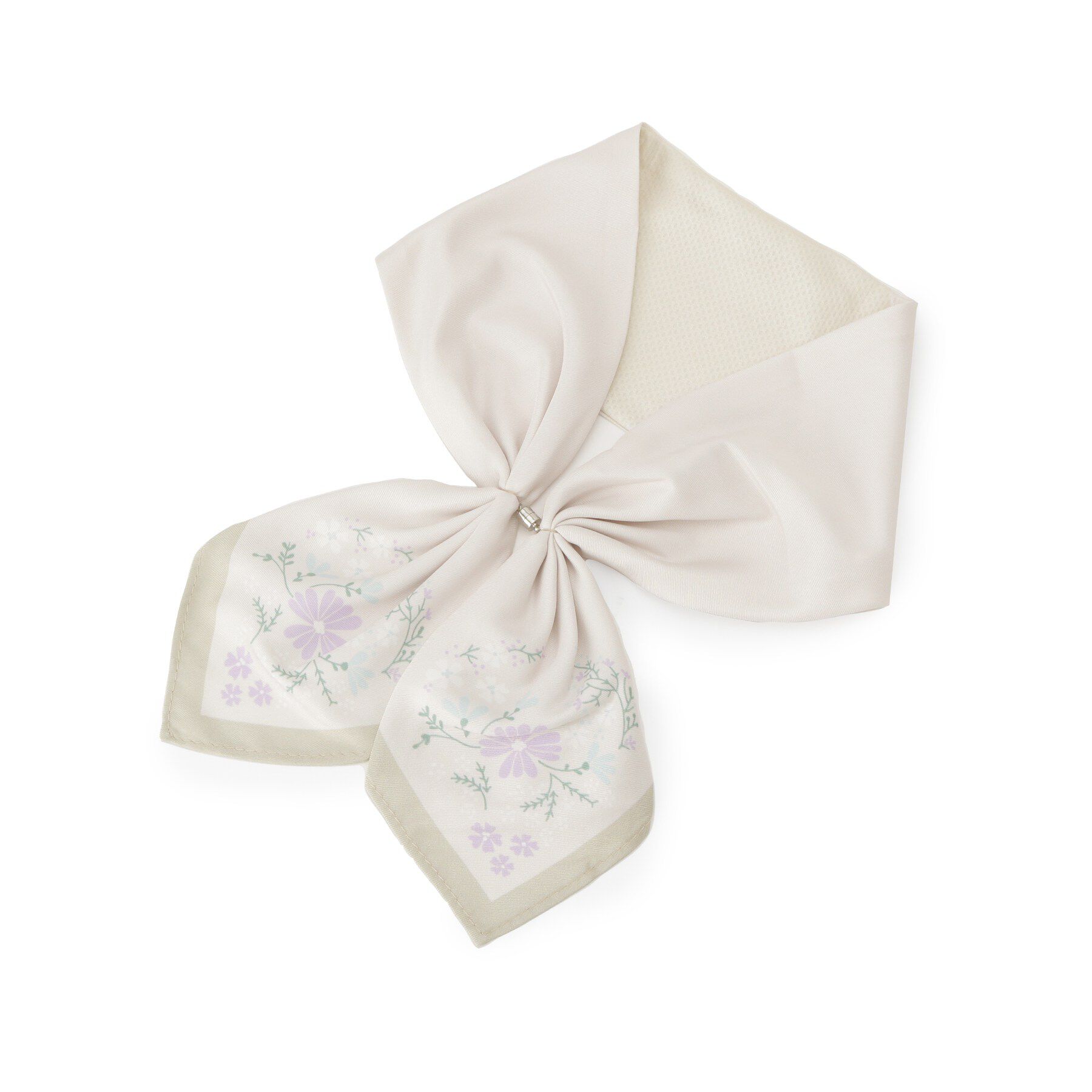 SHOO･LA･RUE「【接触冷感／UVカット】ひんやりワンタッチスカーフ」|バンダナ・スカーフ|ベージュ(452)