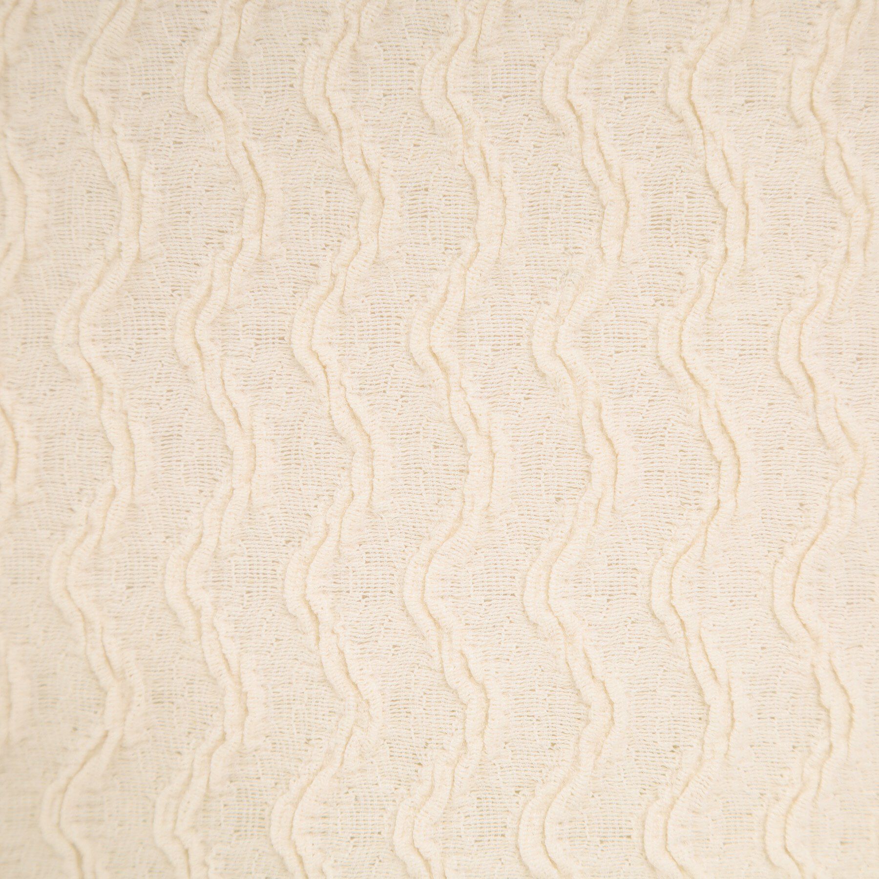 SHOO･LA･RUE「【洗える】ウェーブ柄ジャカード パフスリーブトップス」|Tシャツ・カットソー|