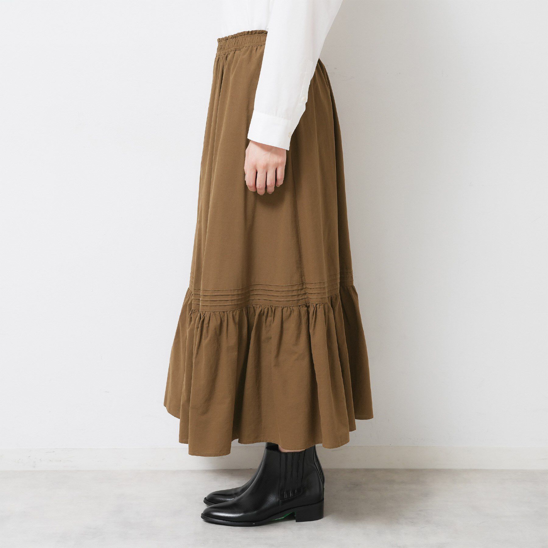 Dessin「【ウエストゴム/洗える】コットンフレアスカート」|スカート|