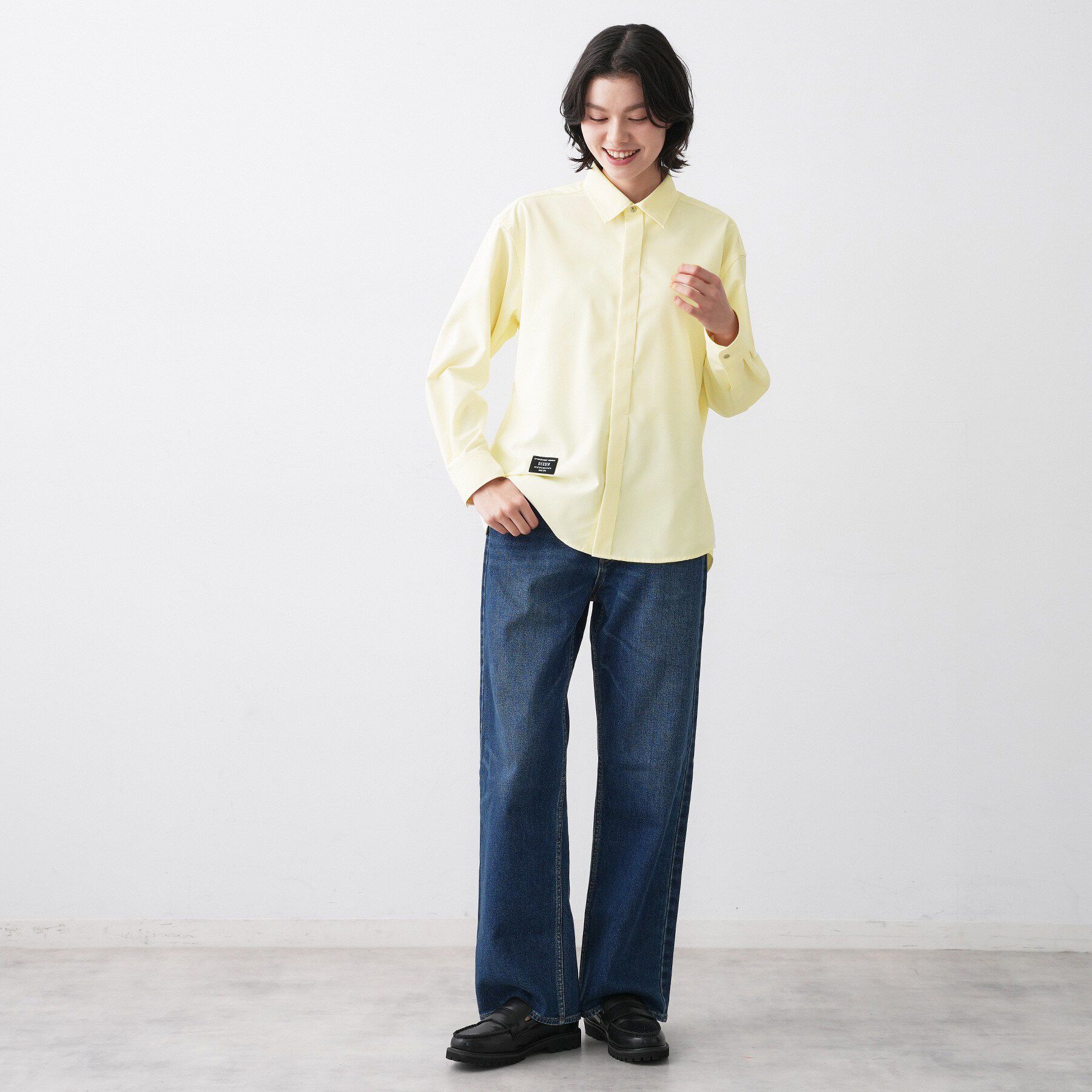 Dessin「【ユニセックス/撥水】コットンライクカラーシャツ」|シャツ・ブラウス|