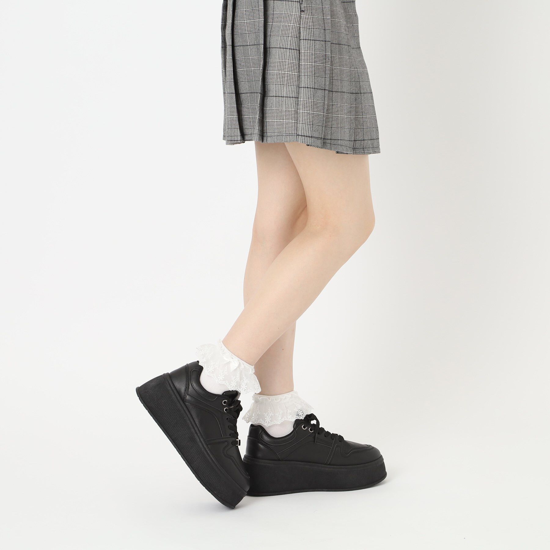 csT&P「厚底 プラットフォームコートタイプ スニーカー」|スニーカー|