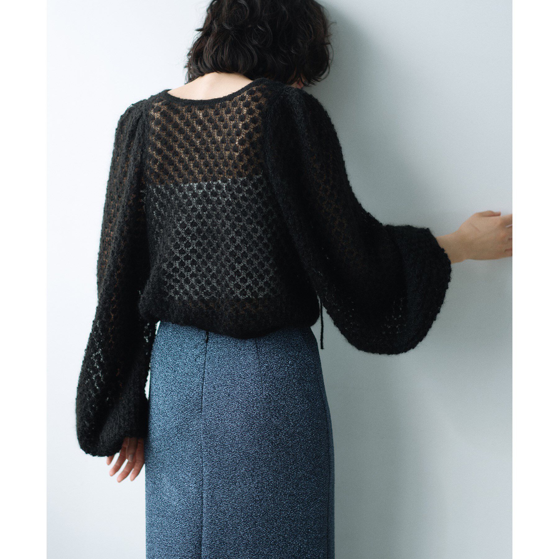 CODE A「2way sheer mohair pullover」|ニット・セーター|