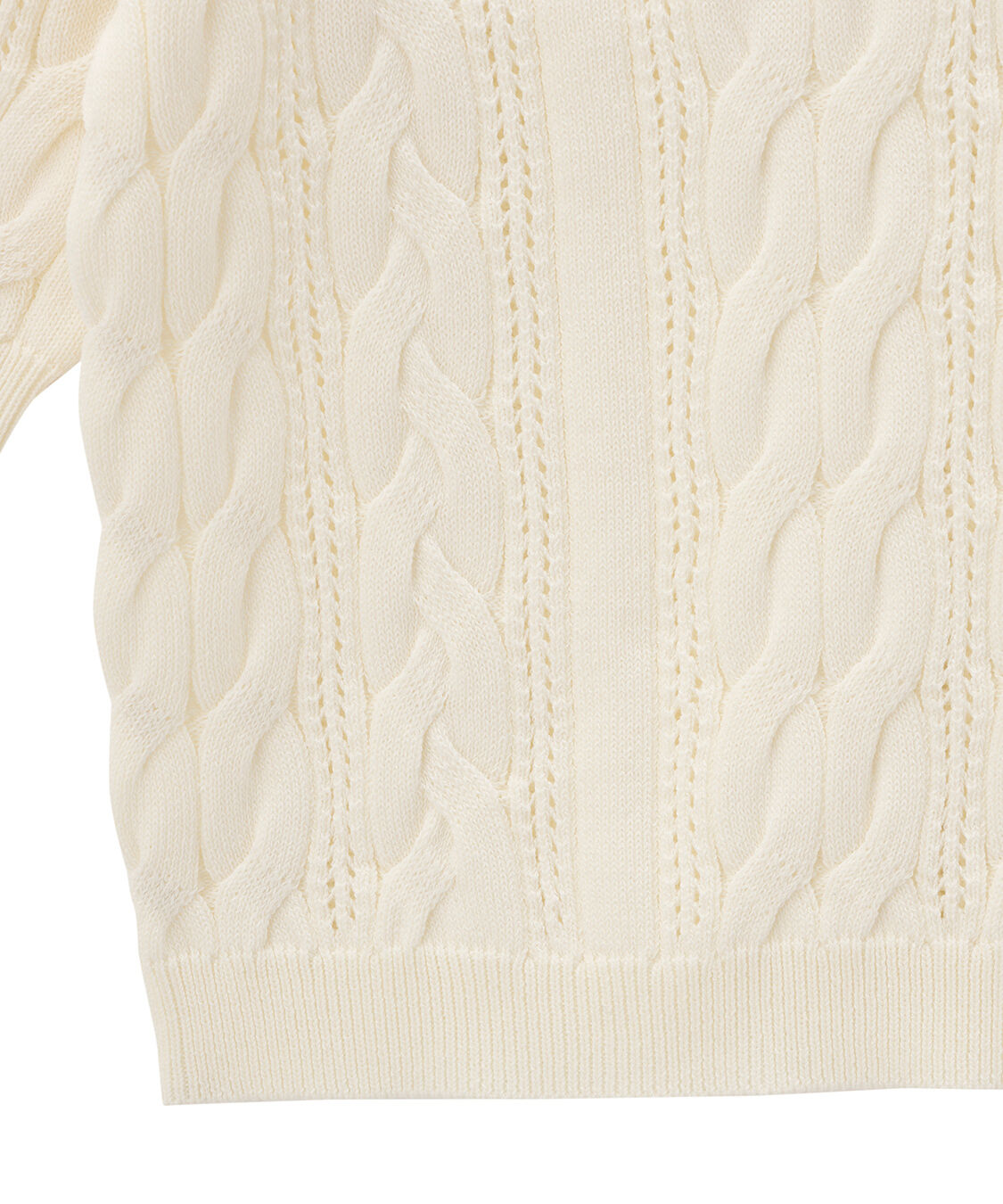 COCO DEAL「ケーブルハーフスリーブニット」|ニット・セーター|