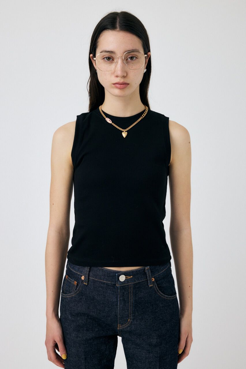 MOUSSY「SUVIN GIZA SLEEVELESS トップス」|タンクトップ|