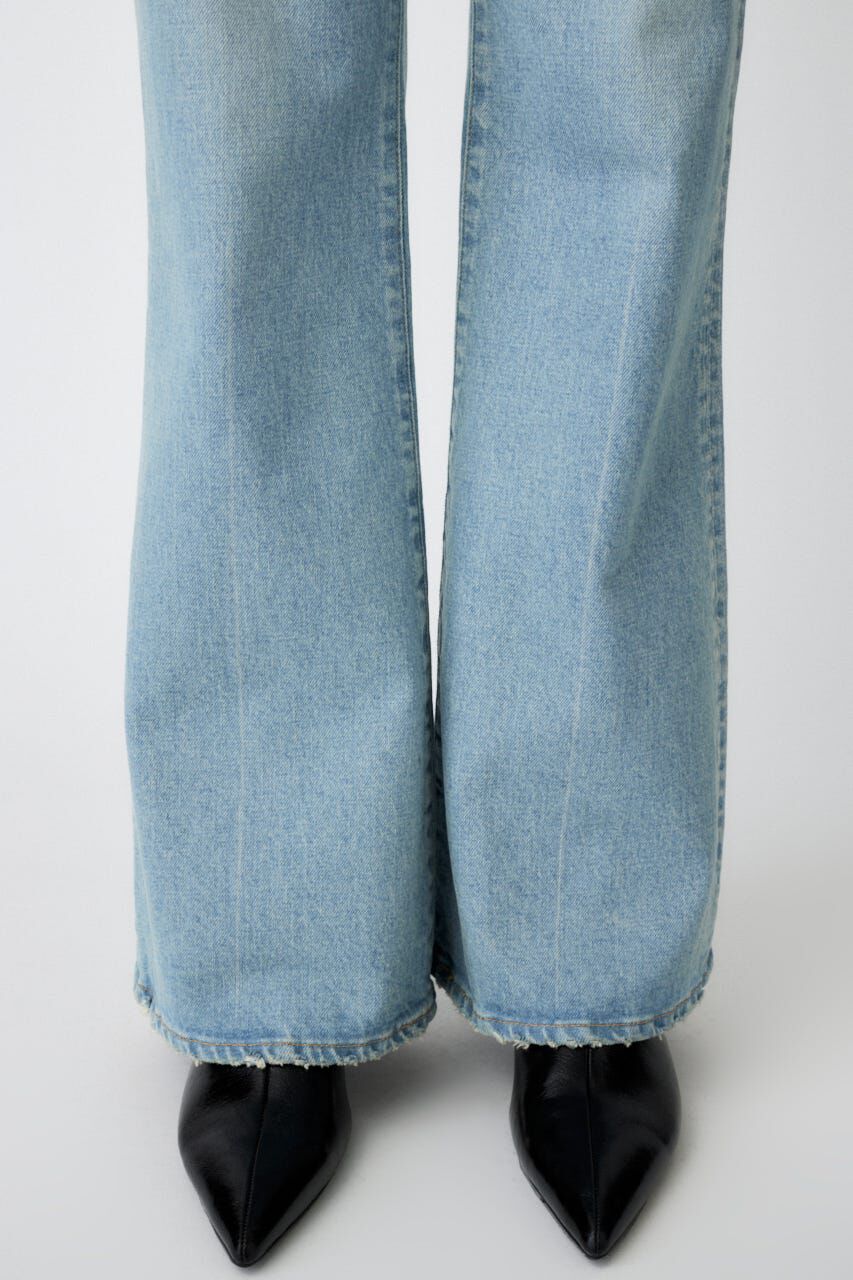 MOUSSY「MVS L/BLU FLARE」|デニム|