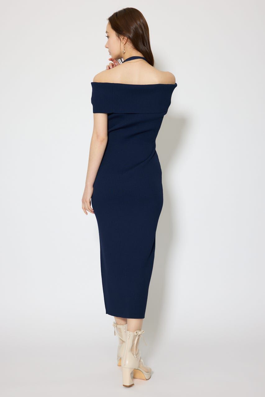 rienda「オフショルダーニットタイトワンピース」|ワンピース|