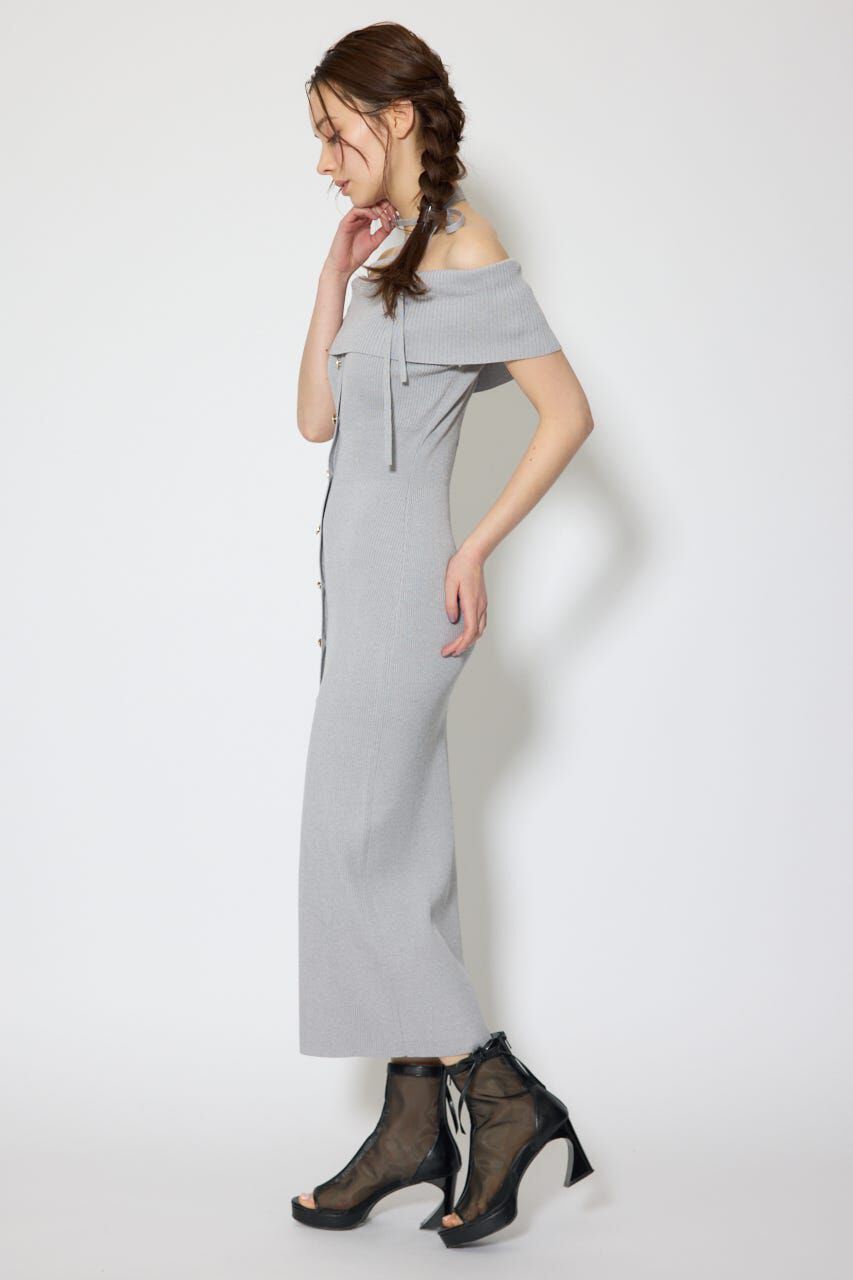 rienda「オフショルダーニットタイトワンピース」|ワンピース|