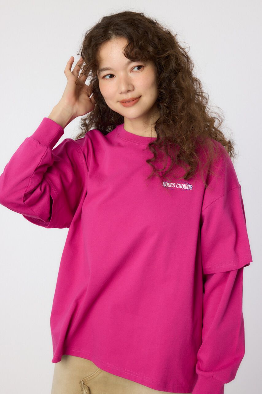 RODEO CROWNS「VintageフェイクレイヤードロングスリーブTシャツ」|Tシャツ・カットソー|