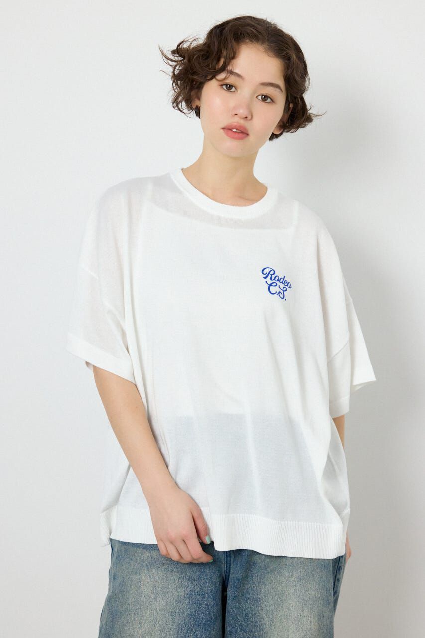 RODEO CROWNS「フラワーロゴニットトップス」|ニット・セーター|