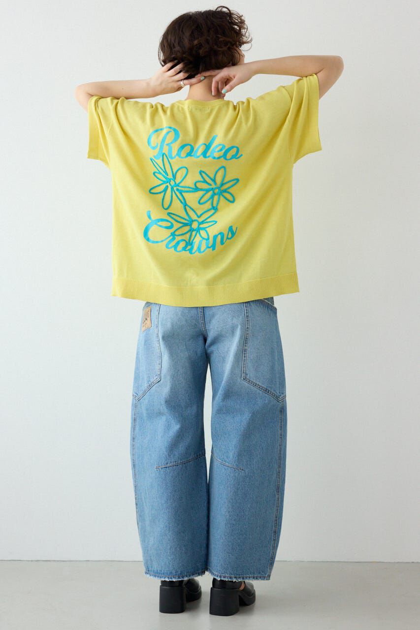 RODEO CROWNS「フラワーロゴニットトップス」|ニット・セーター|