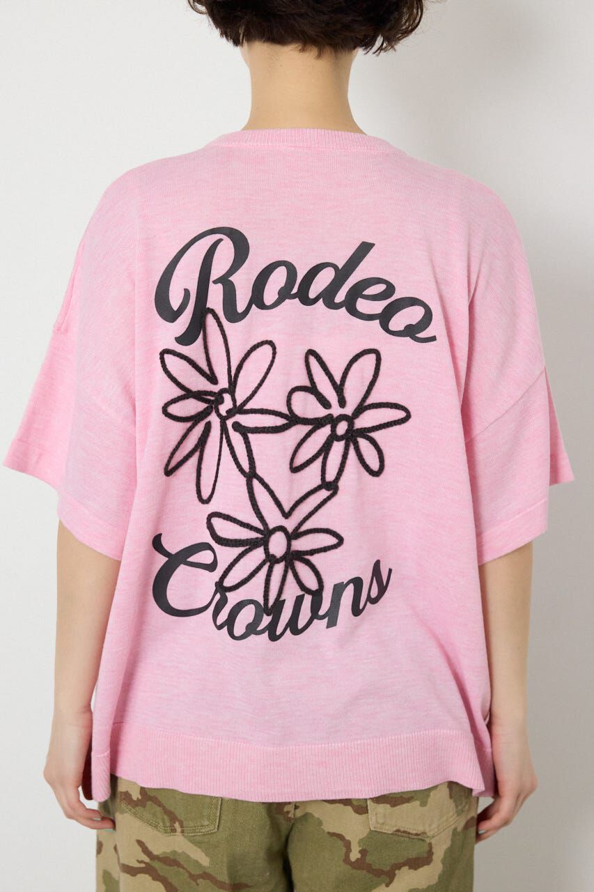 RODEO CROWNS「フラワーロゴニットトップス」|ニット・セーター|
